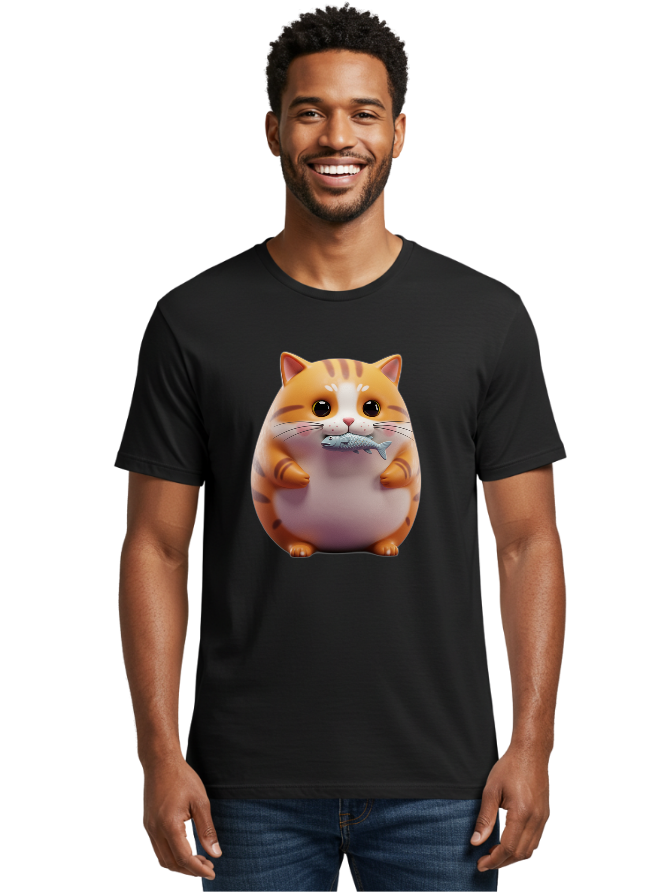 Cat-With-Fish Men'S Graphic Tee, 100% Cotton, Comfortable Casual Summer Wear, Machine Washable, Vintage Camera, Old Camera, Antique Camera, Black Camera, Classic Photography, Photography Equipment, Nostalgic Device, Film Camera, Camera Art Bal998