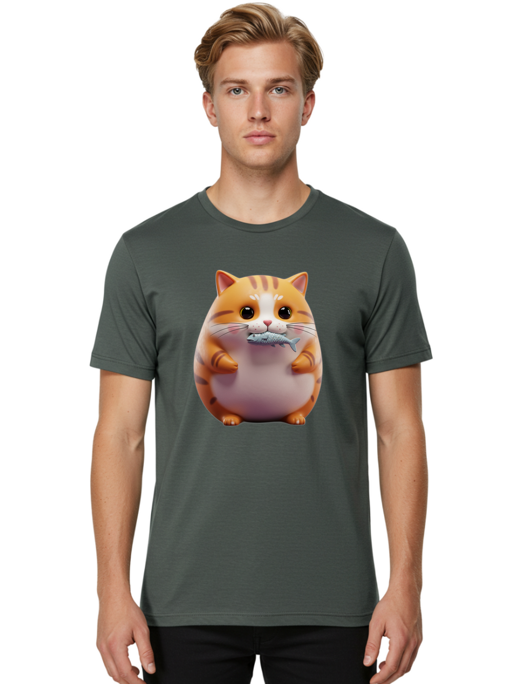 Cat-With-Fish Men'S Graphic Tee, 100% Cotton, Comfortable Casual Summer Wear, Machine Washable, Vintage Camera, Old Camera, Antique Camera, Black Camera, Classic Photography, Photography Equipment, Nostalgic Device, Film Camera, Camera Art Bal998