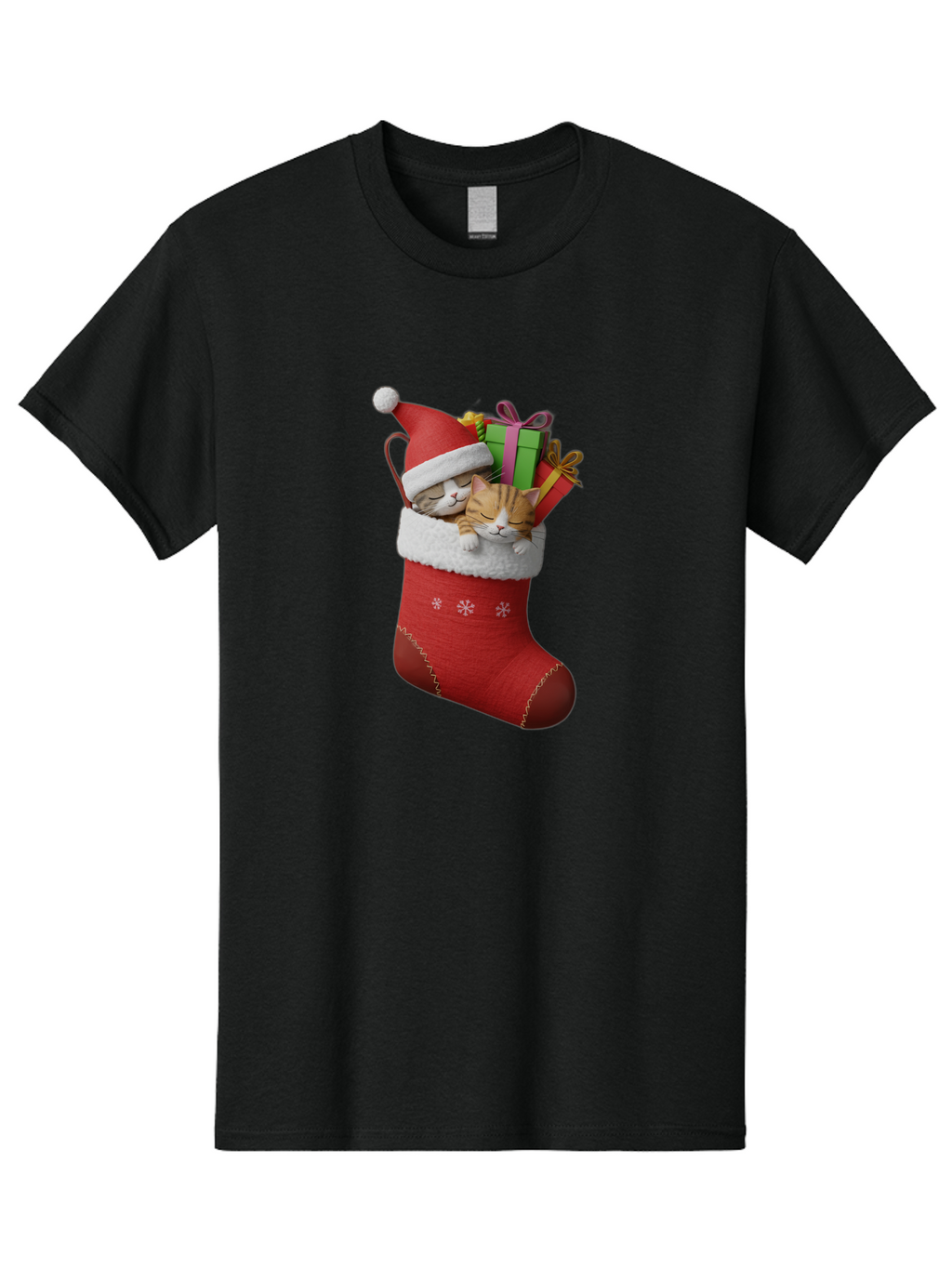 Cats-In-Christmas-Stocking Men'S Graphic Tee, 100% Cotton, Comfortable Casual Summer Wear, Machine Washable, Vintage Camera, Old Camera, Antique Camera, Black Camera, Classic Photography, Photography Equipment, Nostalgic Device, Film Camera, Bam000