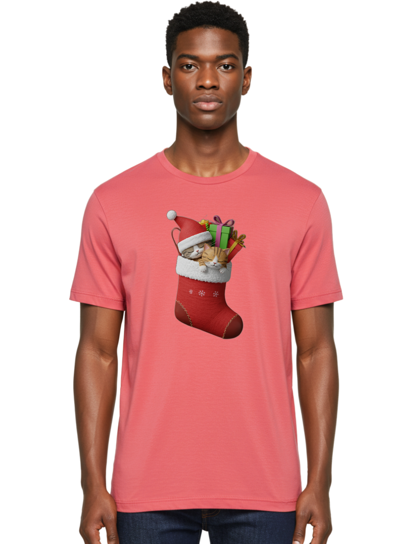 Cats-In-Christmas-Stocking Men'S Graphic Tee, 100% Cotton, Comfortable Casual Summer Wear, Machine Washable, Vintage Camera, Old Camera, Antique Camera, Black Camera, Classic Photography, Photography Equipment, Nostalgic Device, Film Camera, Bam000