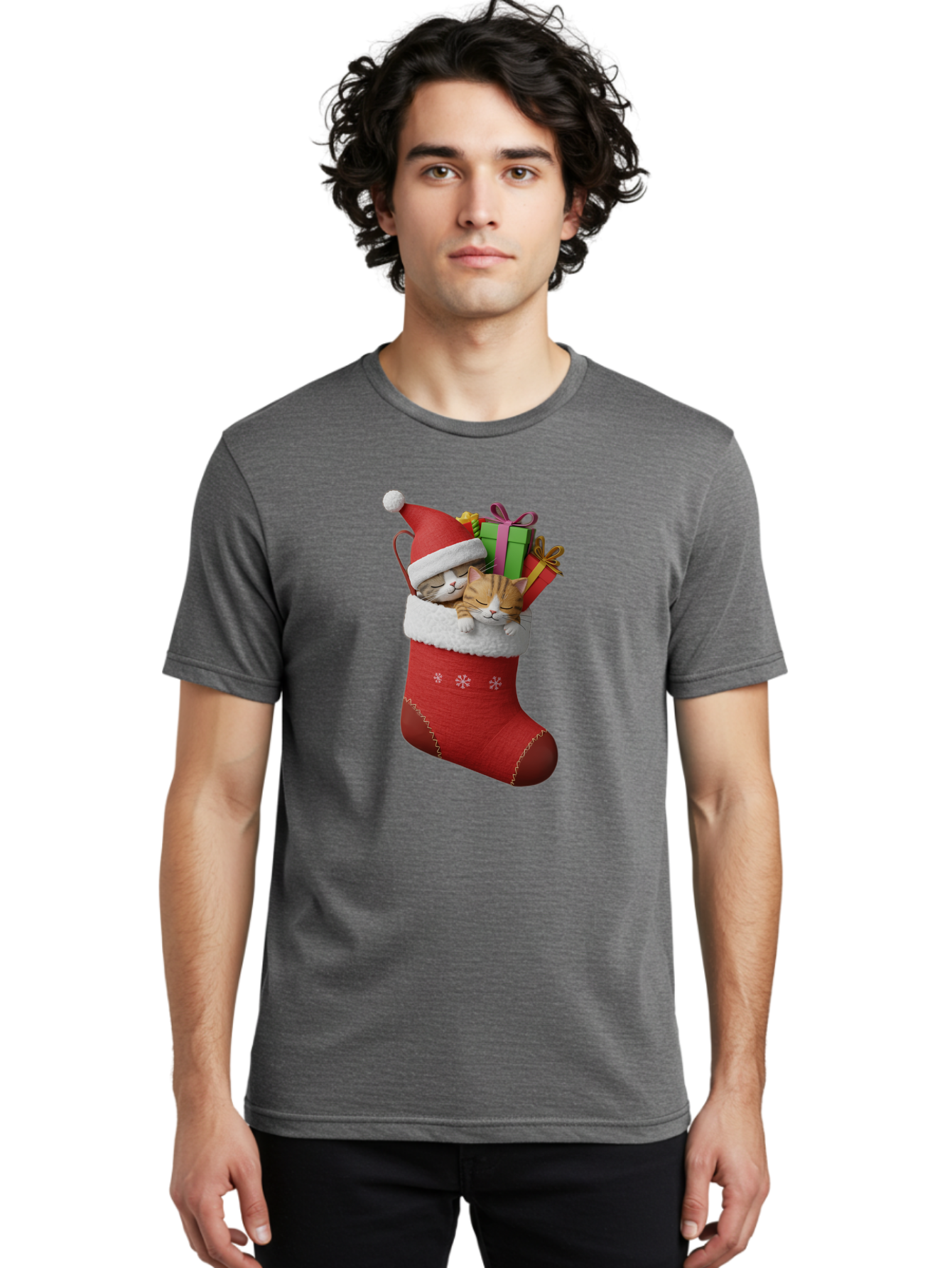 Cats-In-Christmas-Stocking Men'S Graphic Tee, 100% Cotton, Comfortable Casual Summer Wear, Machine Washable, Vintage Camera, Old Camera, Antique Camera, Black Camera, Classic Photography, Photography Equipment, Nostalgic Device, Film Camera, Bam000