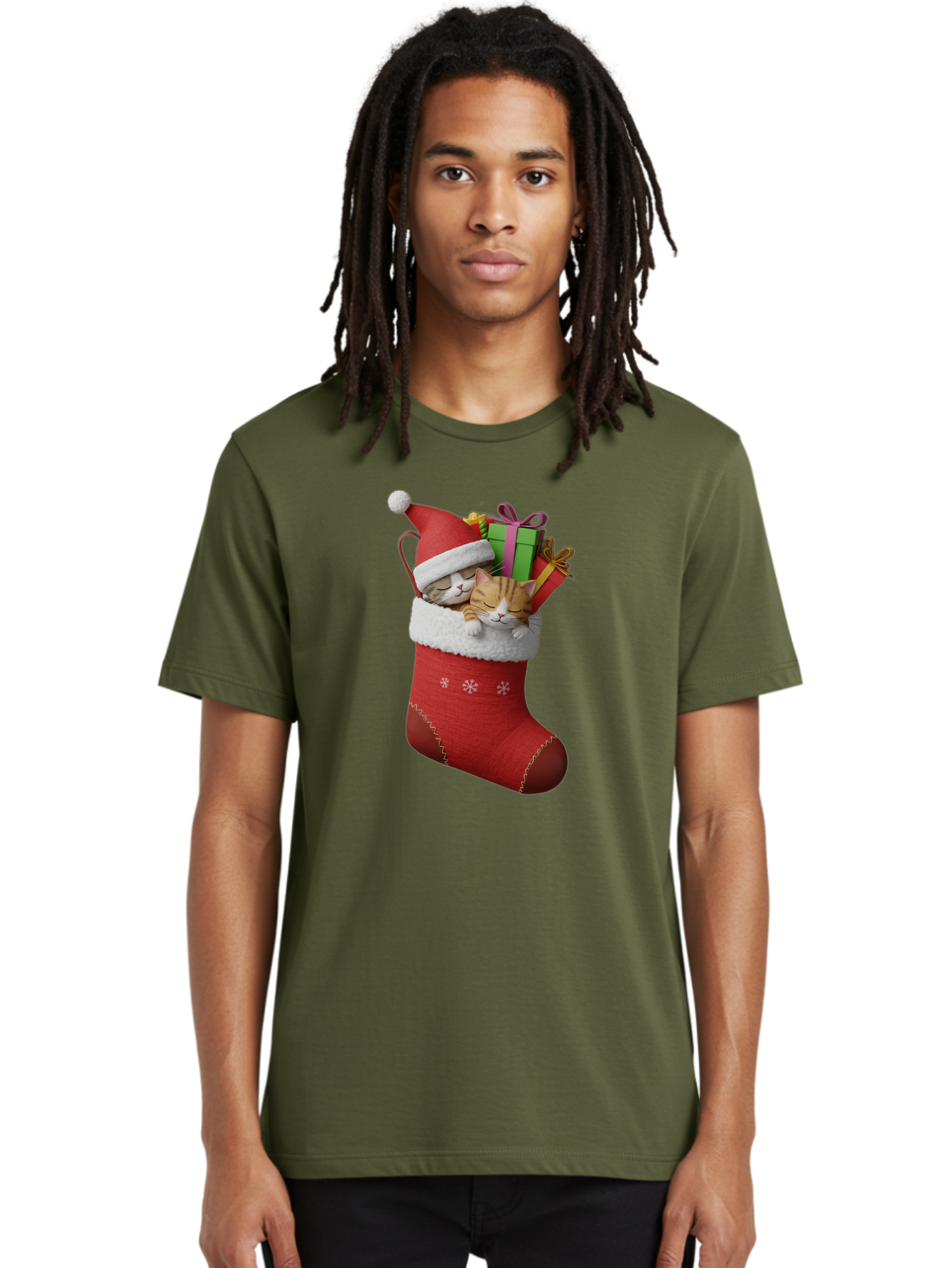 Cats-In-Christmas-Stocking Men'S Graphic Tee, 100% Cotton, Comfortable Casual Summer Wear, Machine Washable, Vintage Camera, Old Camera, Antique Camera, Black Camera, Classic Photography, Photography Equipment, Nostalgic Device, Film Camera, Bam000