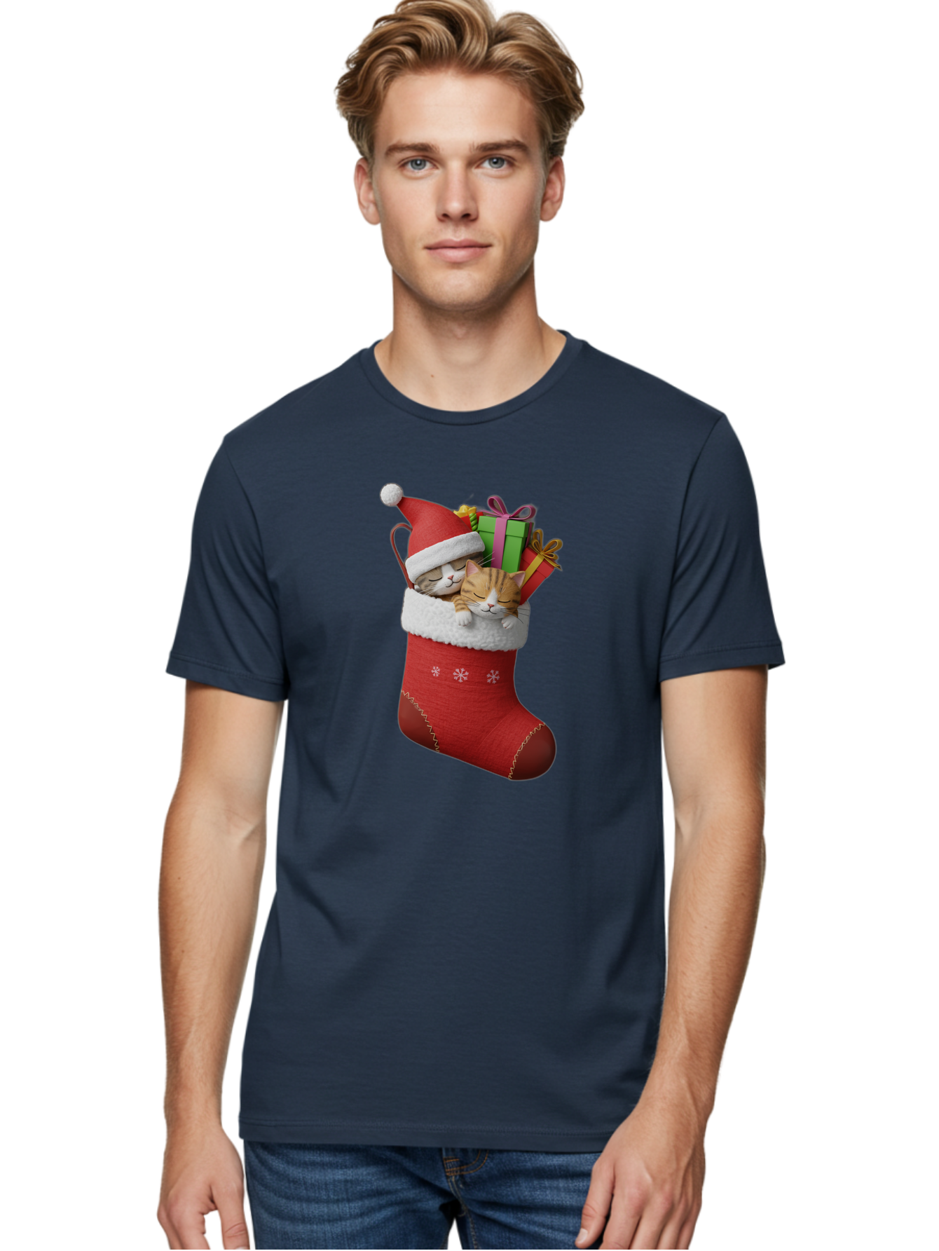 Cats-In-Christmas-Stocking Men'S Graphic Tee, 100% Cotton, Comfortable Casual Summer Wear, Machine Washable, Vintage Camera, Old Camera, Antique Camera, Black Camera, Classic Photography, Photography Equipment, Nostalgic Device, Film Camera, Bam000