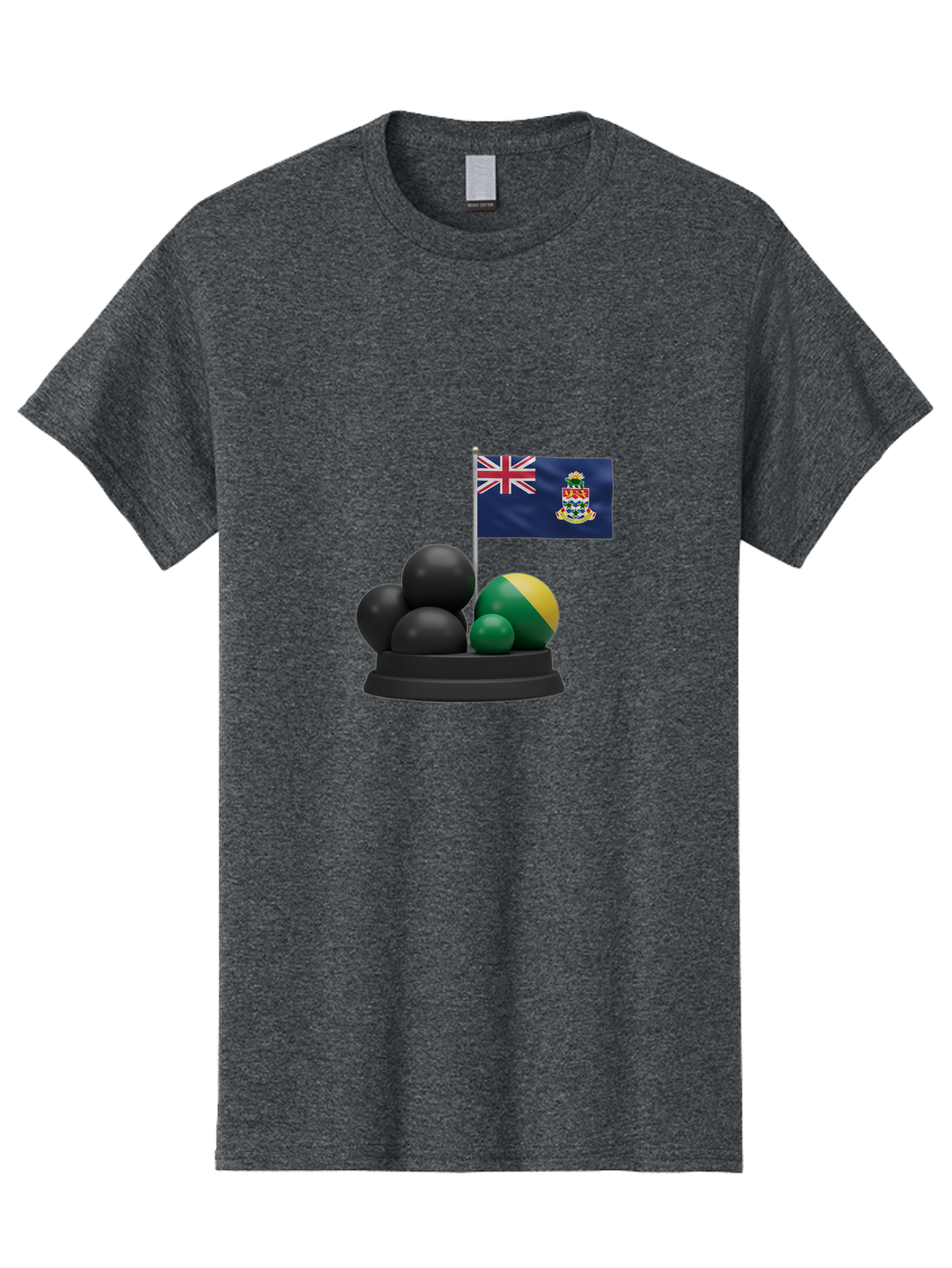 Cayman-Islands-Flag-With-Snooker-Balls Men'S Graphic Tee, 100% Cotton, Comfortable Casual Summer Wear, Machine Washable, Vintage Camera, Old Camera, Antique Camera, Black Camera, Classic Photography, Photography Equipment, Nostalgic Device, Bam001