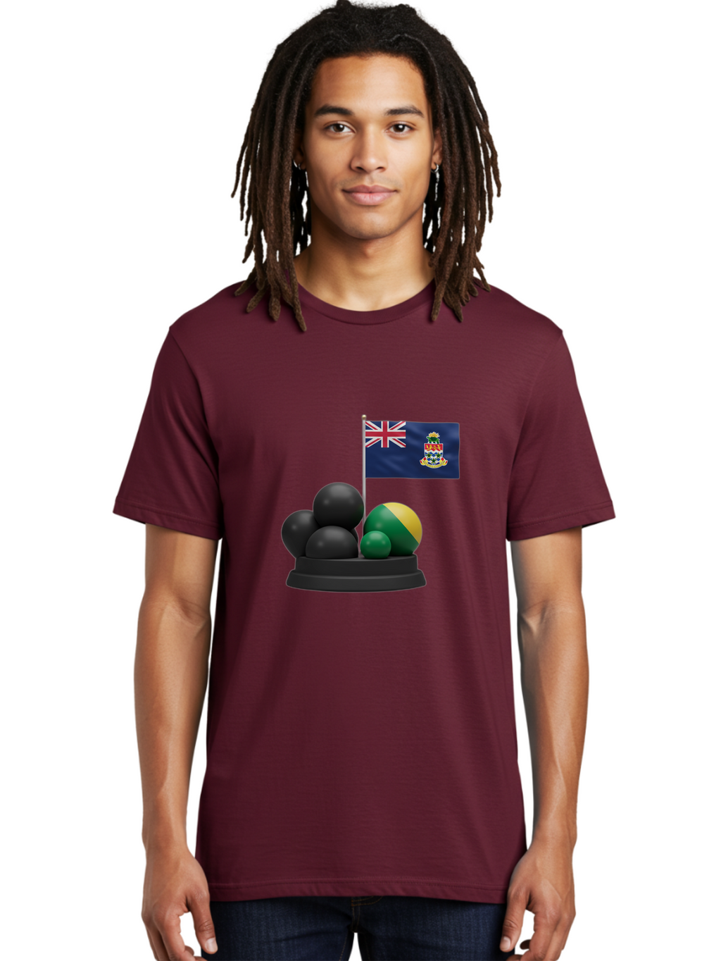 Cayman-Islands-Flag-With-Snooker-Balls Men'S Graphic Tee, 100% Cotton, Comfortable Casual Summer Wear, Machine Washable, Vintage Camera, Old Camera, Antique Camera, Black Camera, Classic Photography, Photography Equipment, Nostalgic Device, Bam001
