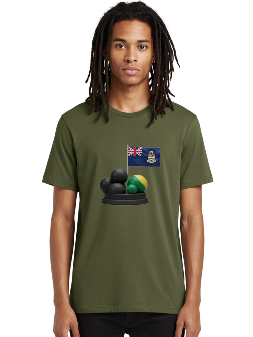 Cayman-Islands-Flag-With-Snooker-Balls Men'S Graphic Tee, 100% Cotton, Comfortable Casual Summer Wear, Machine Washable, Vintage Camera, Old Camera, Antique Camera, Black Camera, Classic Photography, Photography Equipment, Nostalgic Device, Bam001