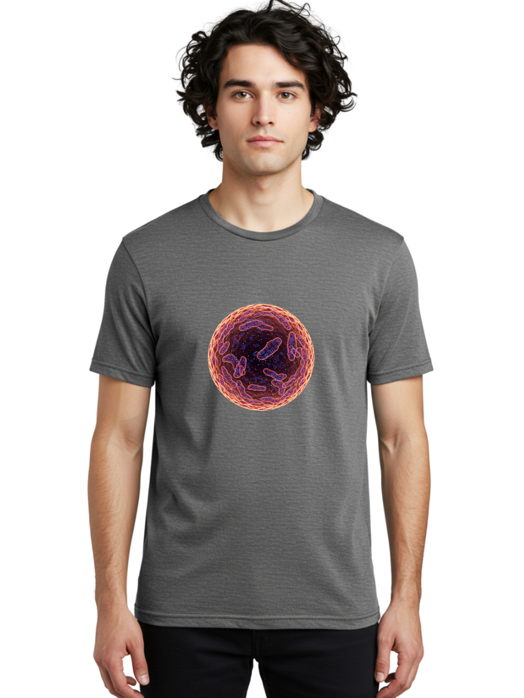 Cell-Structure Men'S Graphic Tee, 100% Cotton, Comfortable Casual Summer Wear, Machine Washable, Vintage Camera, Old Camera, Antique Camera, Black Camera, Classic Photography, Photography Equipment, Nostalgic Device, Film Camera, Camera Art Bam002