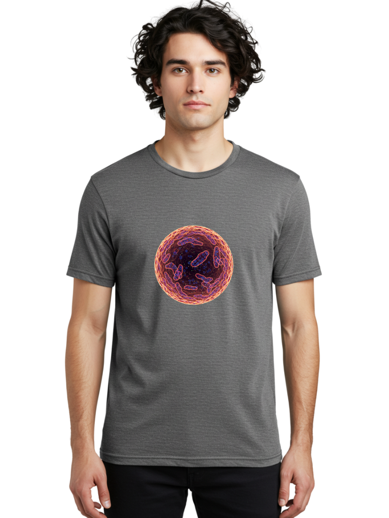 Cell-Structure Men'S Graphic Tee, 100% Cotton, Comfortable Casual Summer Wear, Machine Washable, Vintage Camera, Old Camera, Antique Camera, Black Camera, Classic Photography, Photography Equipment, Nostalgic Device, Film Camera, Camera Art Bam002