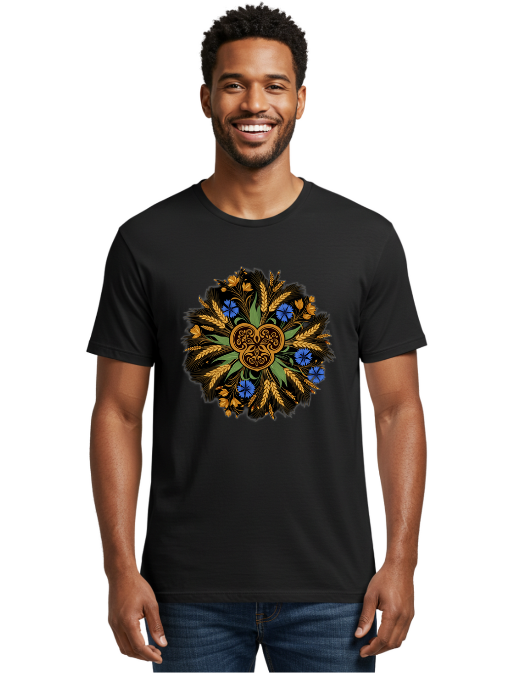 Celtic-Knotwork-Mandala Men'S Graphic Tee, 100% Cotton, Comfortable Casual Summer Wear, Machine Washable, Vintage Camera, Old Camera, Antique Camera, Black Camera, Classic Photography, Photography Equipment, Nostalgic Device, Film Camera, Bam003