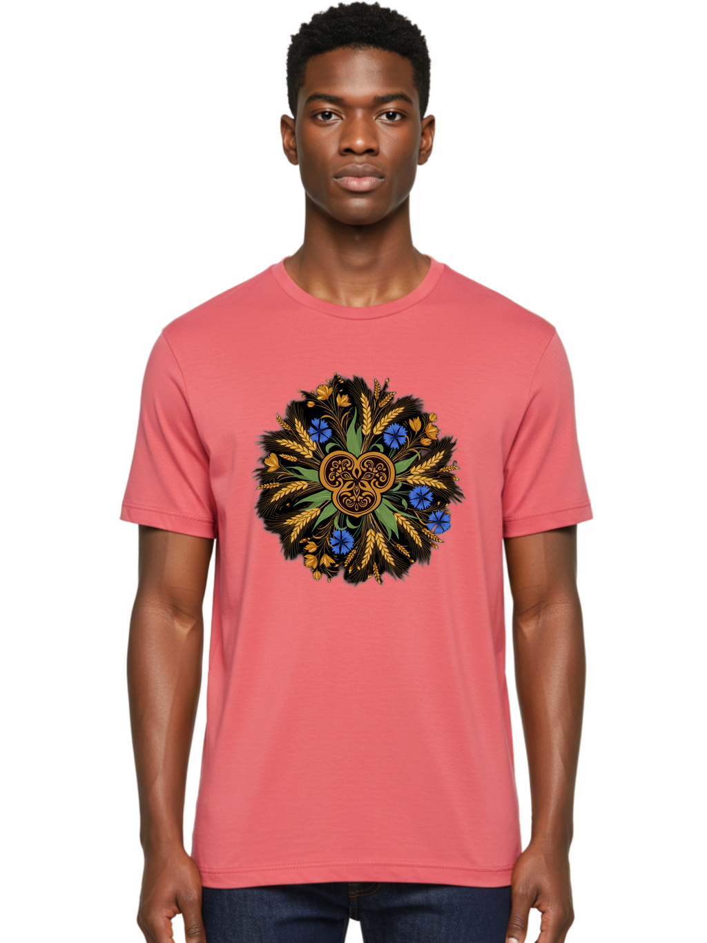 Celtic-Knotwork-Mandala Men'S Graphic Tee, 100% Cotton, Comfortable Casual Summer Wear, Machine Washable, Vintage Camera, Old Camera, Antique Camera, Black Camera, Classic Photography, Photography Equipment, Nostalgic Device, Film Camera, Bam003