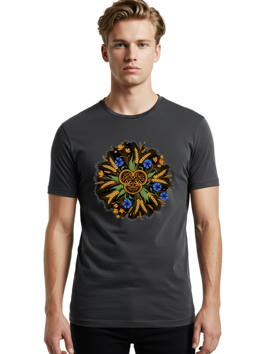 Celtic-Knotwork-Mandala Men'S Graphic Tee, 100% Cotton, Comfortable Casual Summer Wear, Machine Washable, Vintage Camera, Old Camera, Antique Camera, Black Camera, Classic Photography, Photography Equipment, Nostalgic Device, Film Camera, Bam003