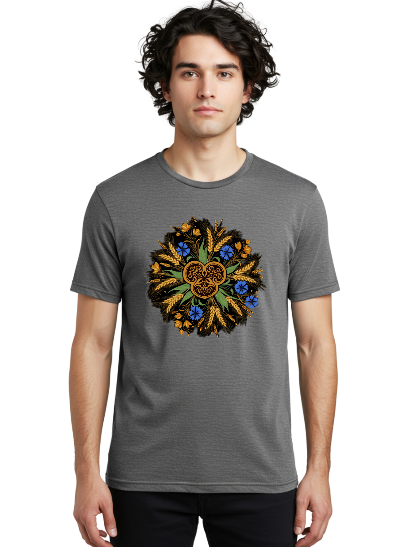 Celtic-Knotwork-Mandala Men'S Graphic Tee, 100% Cotton, Comfortable Casual Summer Wear, Machine Washable, Vintage Camera, Old Camera, Antique Camera, Black Camera, Classic Photography, Photography Equipment, Nostalgic Device, Film Camera, Bam003