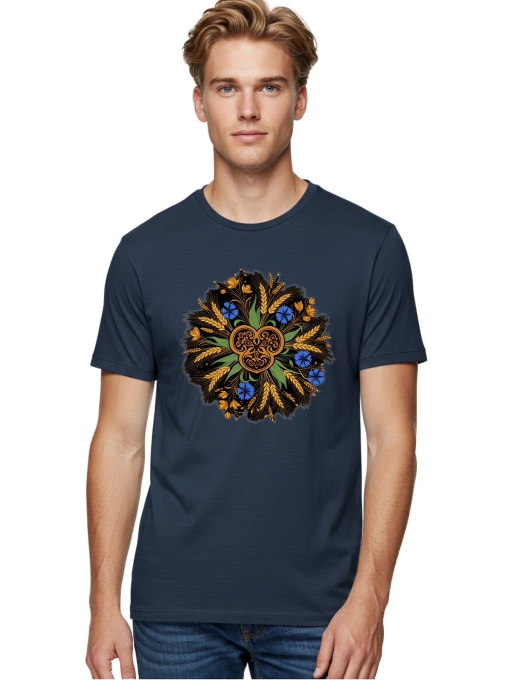 Celtic-Knotwork-Mandala Men'S Graphic Tee, 100% Cotton, Comfortable Casual Summer Wear, Machine Washable, Vintage Camera, Old Camera, Antique Camera, Black Camera, Classic Photography, Photography Equipment, Nostalgic Device, Film Camera, Bam003