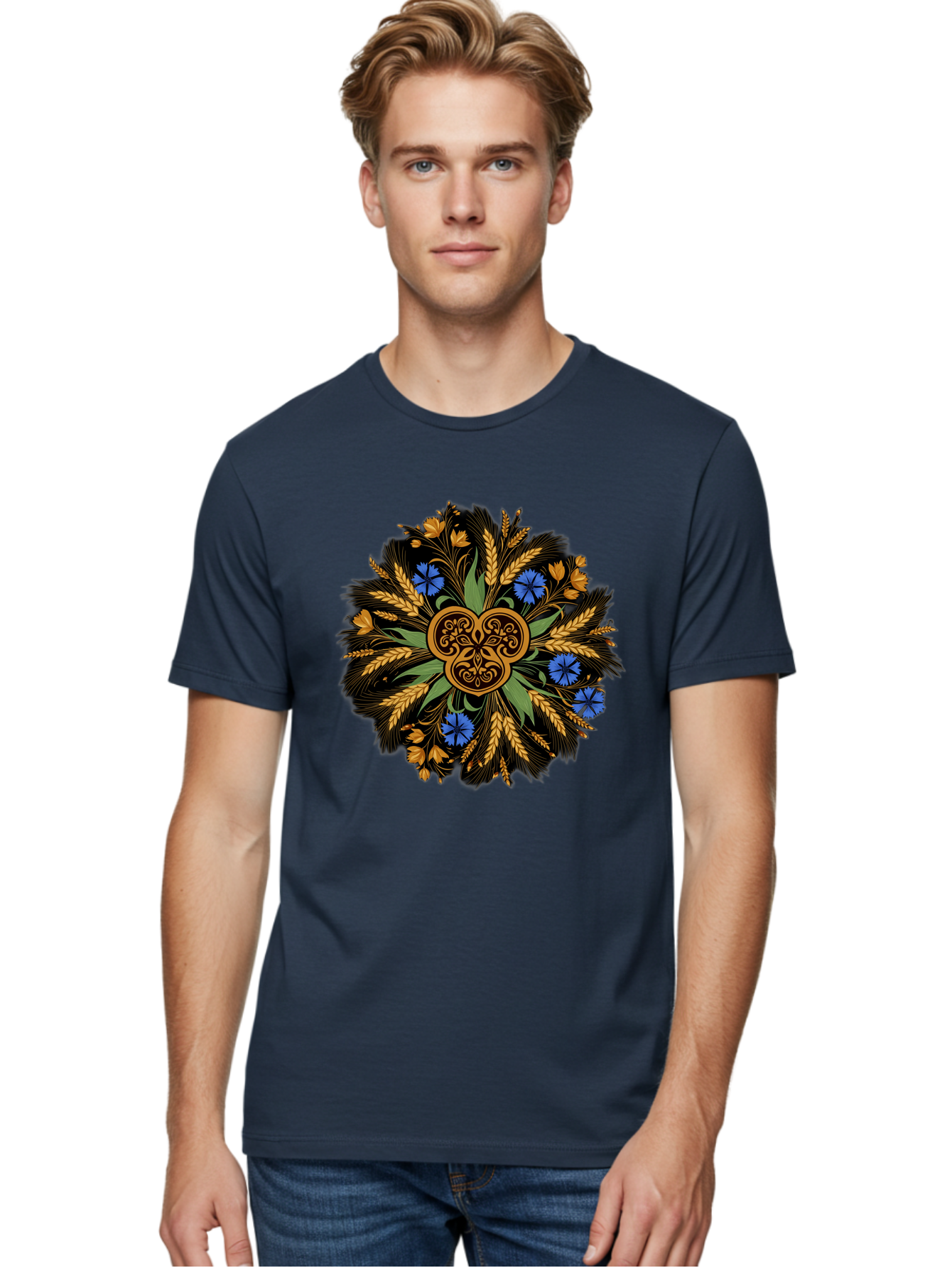 Celtic-Knotwork-Mandala Men'S Graphic Tee, 100% Cotton, Comfortable Casual Summer Wear, Machine Washable, Vintage Camera, Old Camera, Antique Camera, Black Camera, Classic Photography, Photography Equipment, Nostalgic Device, Film Camera, Bam003