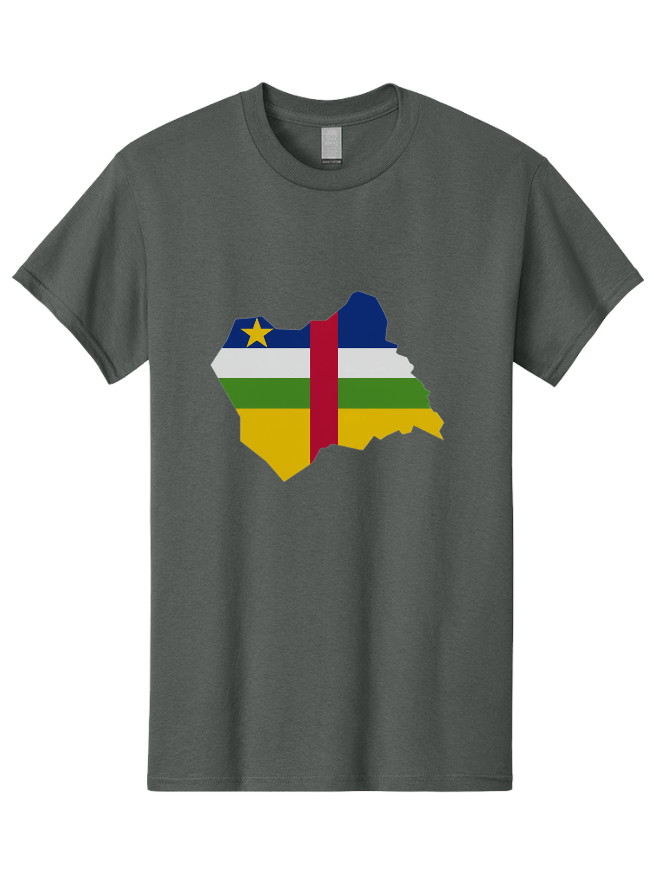Central-African-Republic-Map-With-Flag Men'S Graphic Tee, 100% Cotton, Comfortable Casual Summer Wear, Machine Washable, Vintage Camera, Old Camera, Antique Camera, Black Camera, Classic Photography, Photography Equipment, Nostalgic Device, Bam005