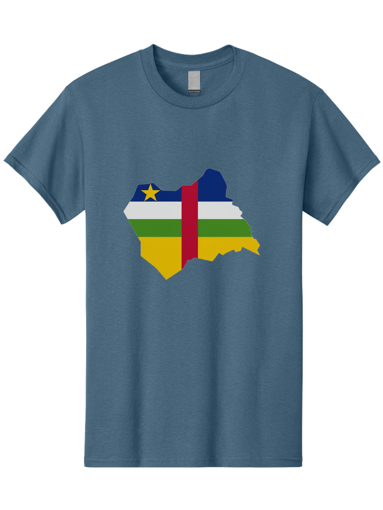 Central-African-Republic-Map-With-Flag Men'S Graphic Tee, 100% Cotton, Comfortable Casual Summer Wear, Machine Washable, Vintage Camera, Old Camera, Antique Camera, Black Camera, Classic Photography, Photography Equipment, Nostalgic Device, Bam005