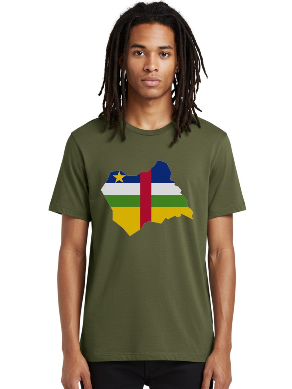 Central-African-Republic-Map-With-Flag Men'S Graphic Tee, 100% Cotton, Comfortable Casual Summer Wear, Machine Washable, Vintage Camera, Old Camera, Antique Camera, Black Camera, Classic Photography, Photography Equipment, Nostalgic Device, Bam005