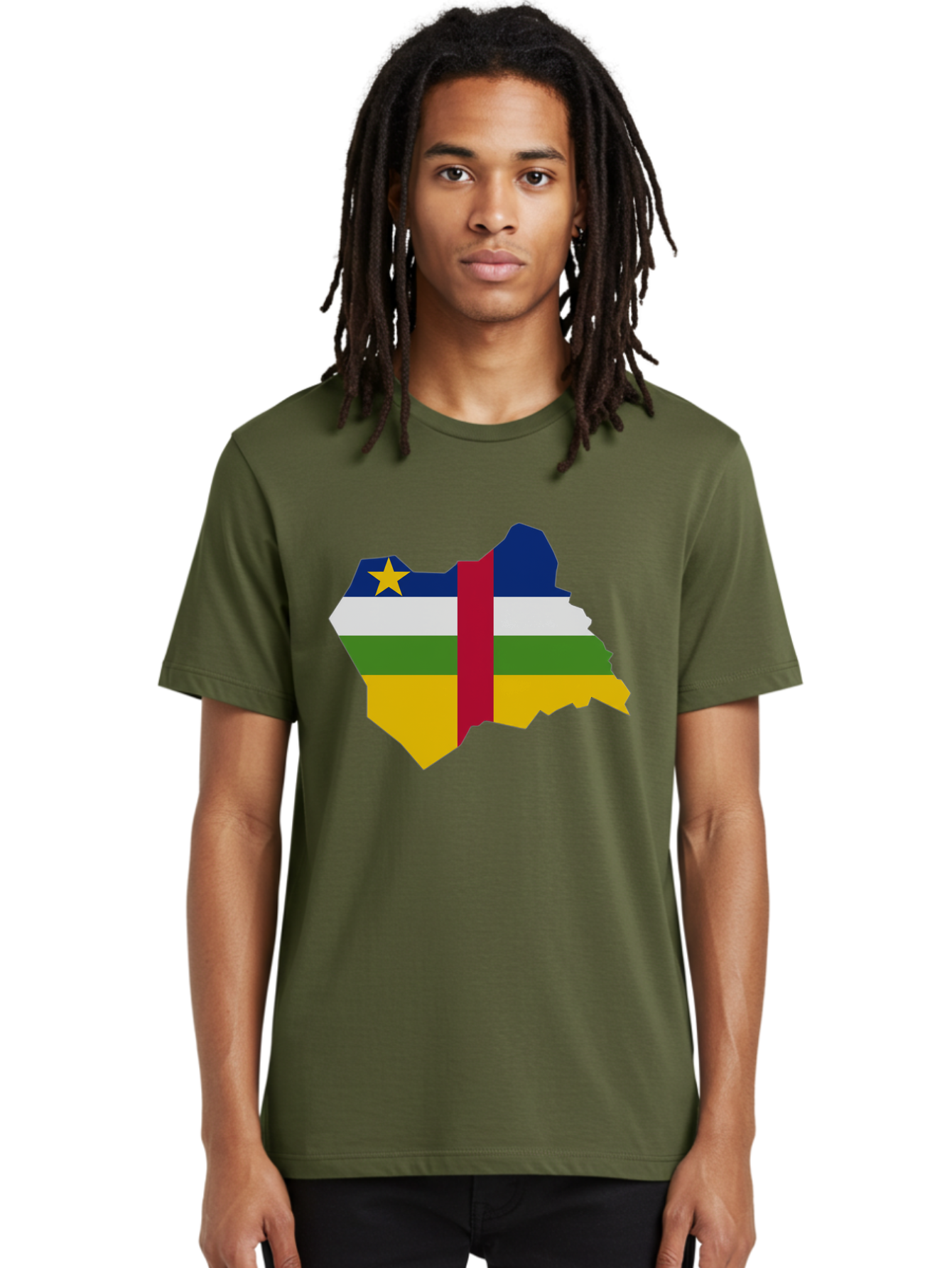 Central-African-Republic-Map-With-Flag Men'S Graphic Tee, 100% Cotton, Comfortable Casual Summer Wear, Machine Washable, Vintage Camera, Old Camera, Antique Camera, Black Camera, Classic Photography, Photography Equipment, Nostalgic Device, Bam005