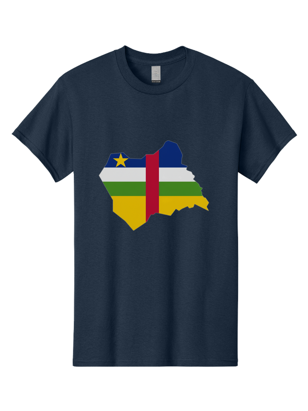 Central-African-Republic-Map-With-Flag Men'S Graphic Tee, 100% Cotton, Comfortable Casual Summer Wear, Machine Washable, Vintage Camera, Old Camera, Antique Camera, Black Camera, Classic Photography, Photography Equipment, Nostalgic Device, Bam005
