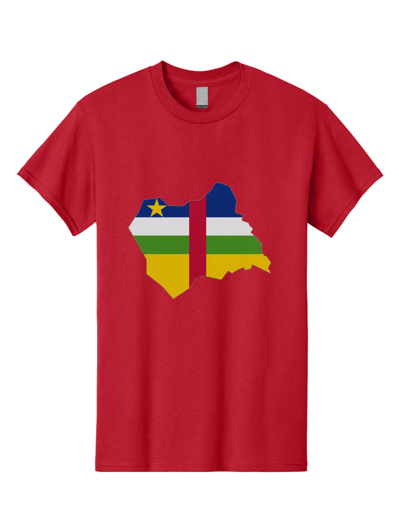 Central-African-Republic-Map-With-Flag Men'S Graphic Tee, 100% Cotton, Comfortable Casual Summer Wear, Machine Washable, Vintage Camera, Old Camera, Antique Camera, Black Camera, Classic Photography, Photography Equipment, Nostalgic Device, Bam005
