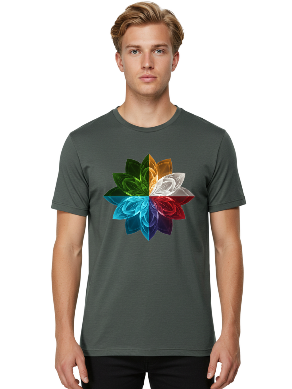 Chakra-Flower Men'S Graphic Tee, 100% Cotton, Comfortable Casual Summer Wear, Machine Washable, Vintage Camera, Old Camera, Antique Camera, Black Camera, Classic Photography, Photography Equipment, Nostalgic Device, Film Camera, Camera Art Bam007