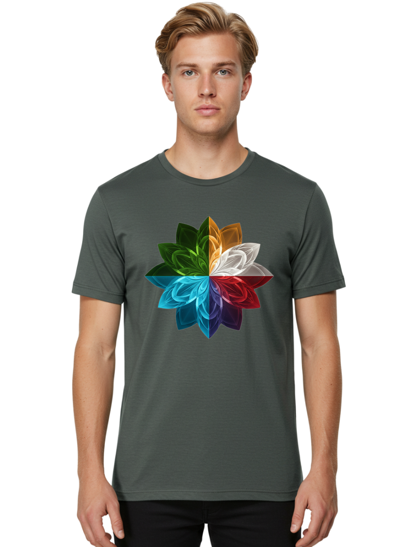 Chakra-Flower Men'S Graphic Tee, 100% Cotton, Comfortable Casual Summer Wear, Machine Washable, Vintage Camera, Old Camera, Antique Camera, Black Camera, Classic Photography, Photography Equipment, Nostalgic Device, Film Camera, Camera Art Bam007