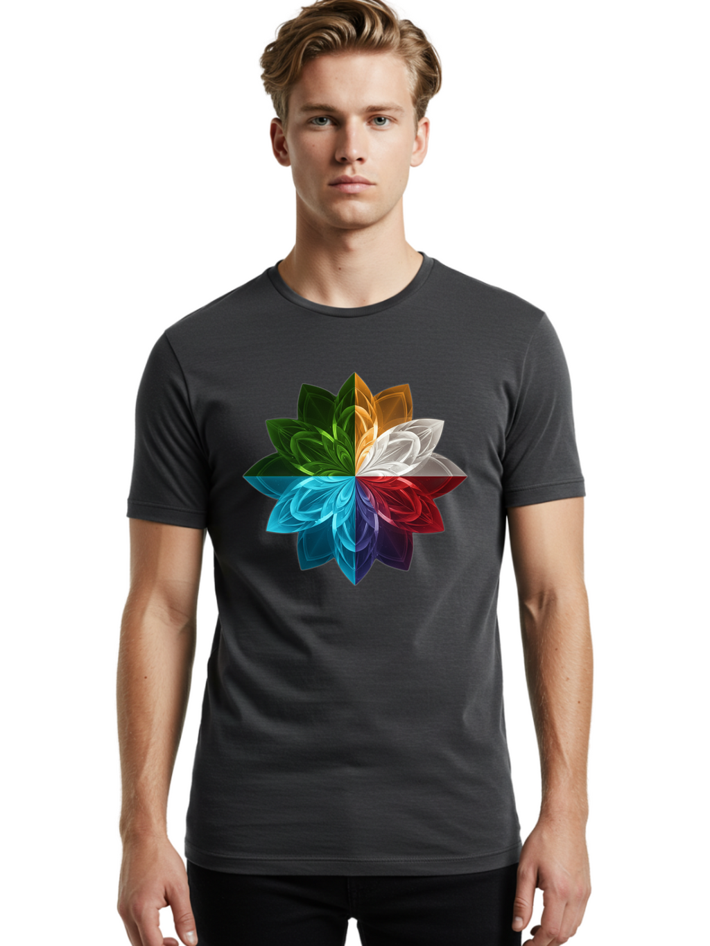Chakra-Flower Men'S Graphic Tee, 100% Cotton, Comfortable Casual Summer Wear, Machine Washable, Vintage Camera, Old Camera, Antique Camera, Black Camera, Classic Photography, Photography Equipment, Nostalgic Device, Film Camera, Camera Art Bam007