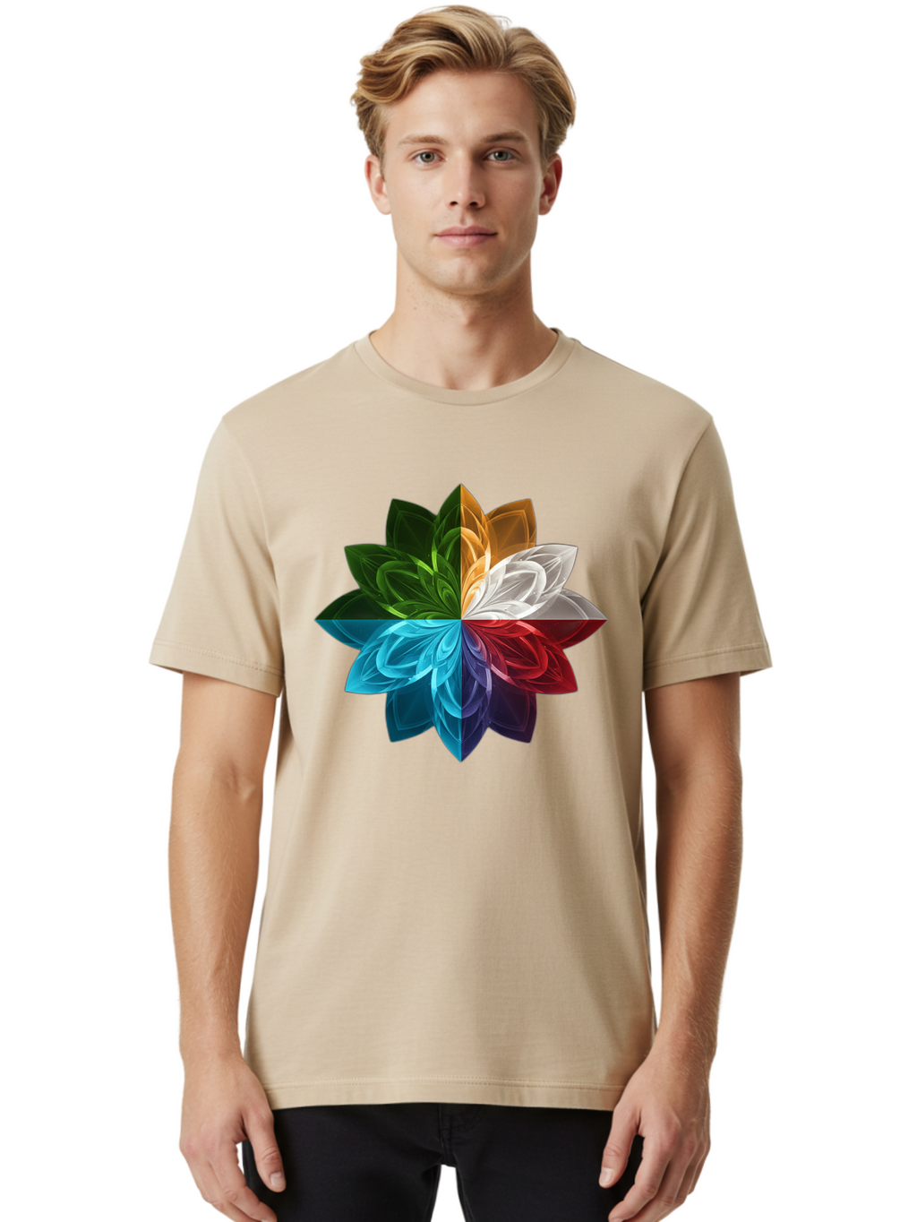 Chakra-Flower Men'S Graphic Tee, 100% Cotton, Comfortable Casual Summer Wear, Machine Washable, Vintage Camera, Old Camera, Antique Camera, Black Camera, Classic Photography, Photography Equipment, Nostalgic Device, Film Camera, Camera Art Bam007