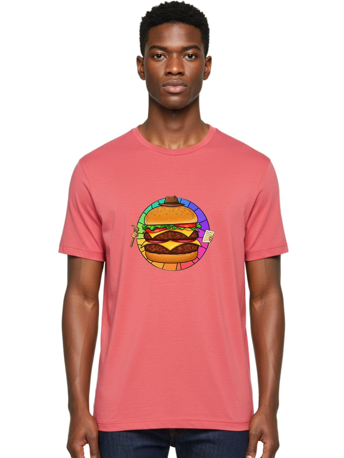 Cheeseburger-With-Cowboy-Hat Men'S Graphic Tee, 100% Cotton, Comfortable Casual Summer Wear, Machine Washable, Vintage Camera, Old Camera, Antique Camera, Black Camera, Classic Photography, Photography Equipment, Nostalgic Device, Film Camera, Bam008
