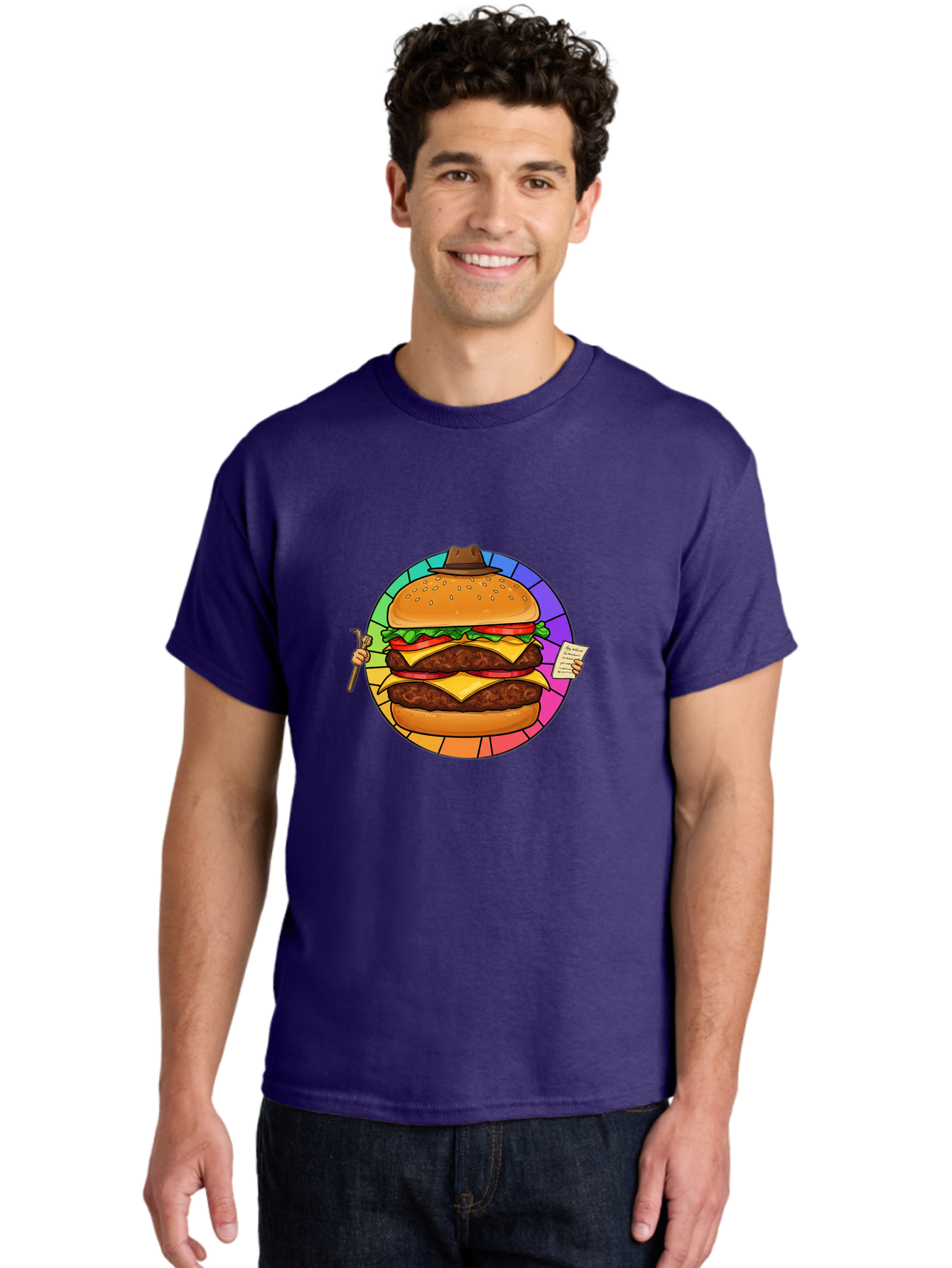 Cheeseburger-With-Cowboy-Hat Men'S Graphic Tee, 100% Cotton, Comfortable Casual Summer Wear, Machine Washable, Vintage Camera, Old Camera, Antique Camera, Black Camera, Classic Photography, Photography Equipment, Nostalgic Device, Film Camera, Bam008