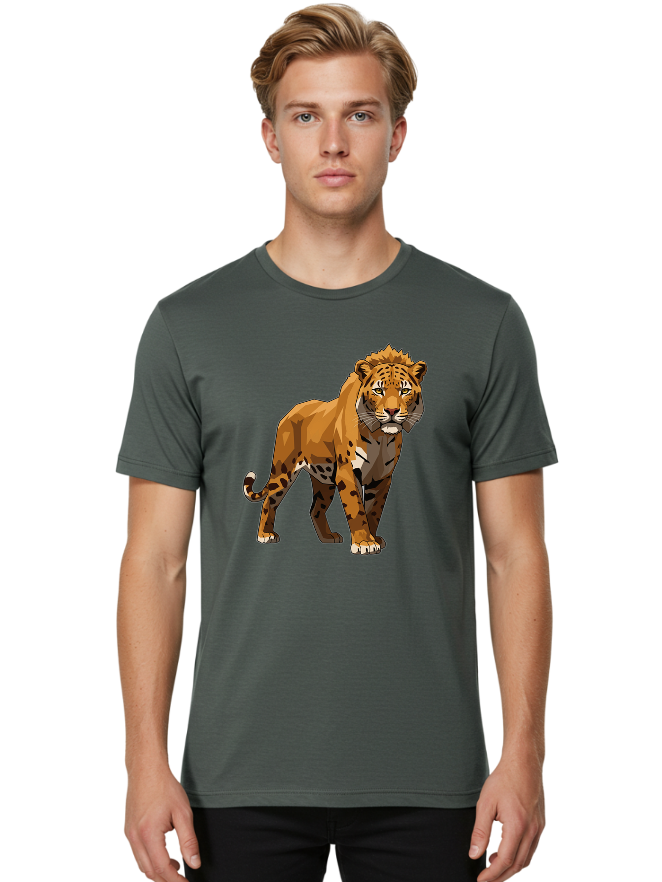 Cheetah Men'S Graphic Tee, 100% Cotton, Comfortable Casual Summer Wear, Machine Washable, Vintage Camera, Old Camera, Antique Camera, Black Camera, Classic Photography, Photography Equipment, Nostalgic Device, Film Camera, Camera Art Bam009