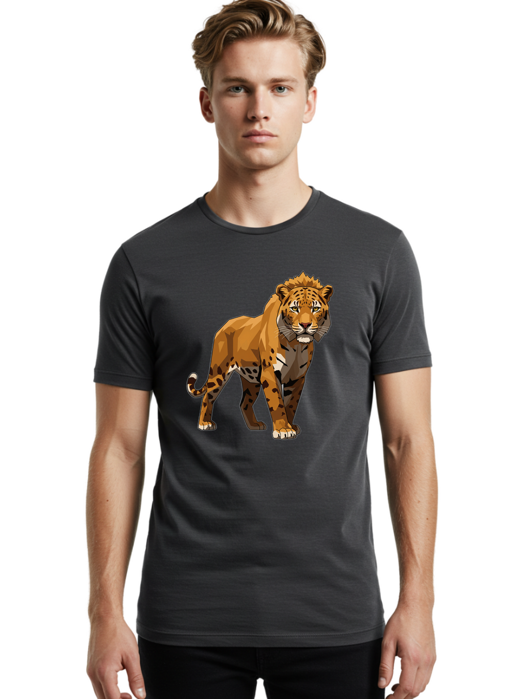 Cheetah Men'S Graphic Tee, 100% Cotton, Comfortable Casual Summer Wear, Machine Washable, Vintage Camera, Old Camera, Antique Camera, Black Camera, Classic Photography, Photography Equipment, Nostalgic Device, Film Camera, Camera Art Bam009