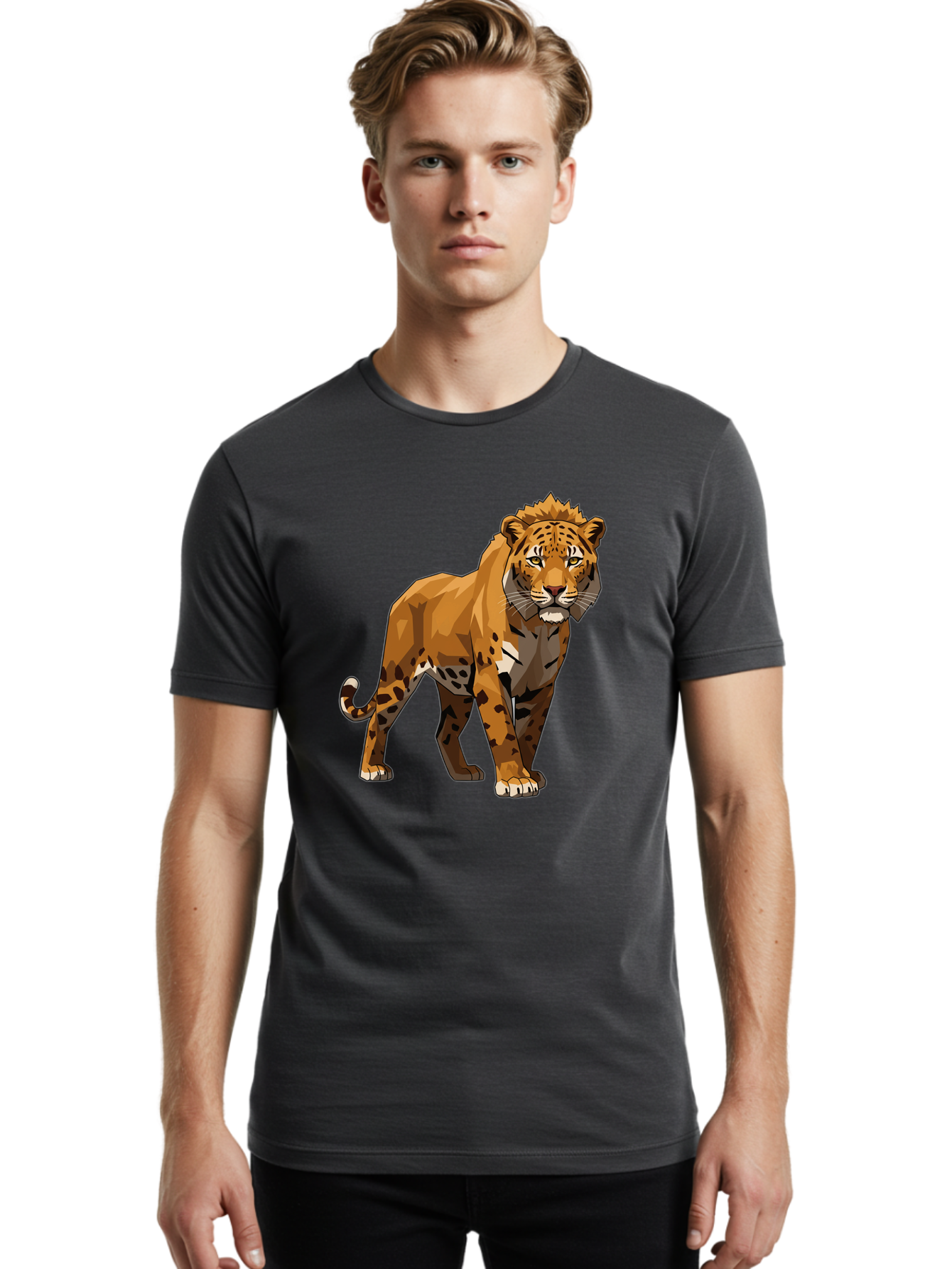 Cheetah Men'S Graphic Tee, 100% Cotton, Comfortable Casual Summer Wear, Machine Washable, Vintage Camera, Old Camera, Antique Camera, Black Camera, Classic Photography, Photography Equipment, Nostalgic Device, Film Camera, Camera Art Bam009
