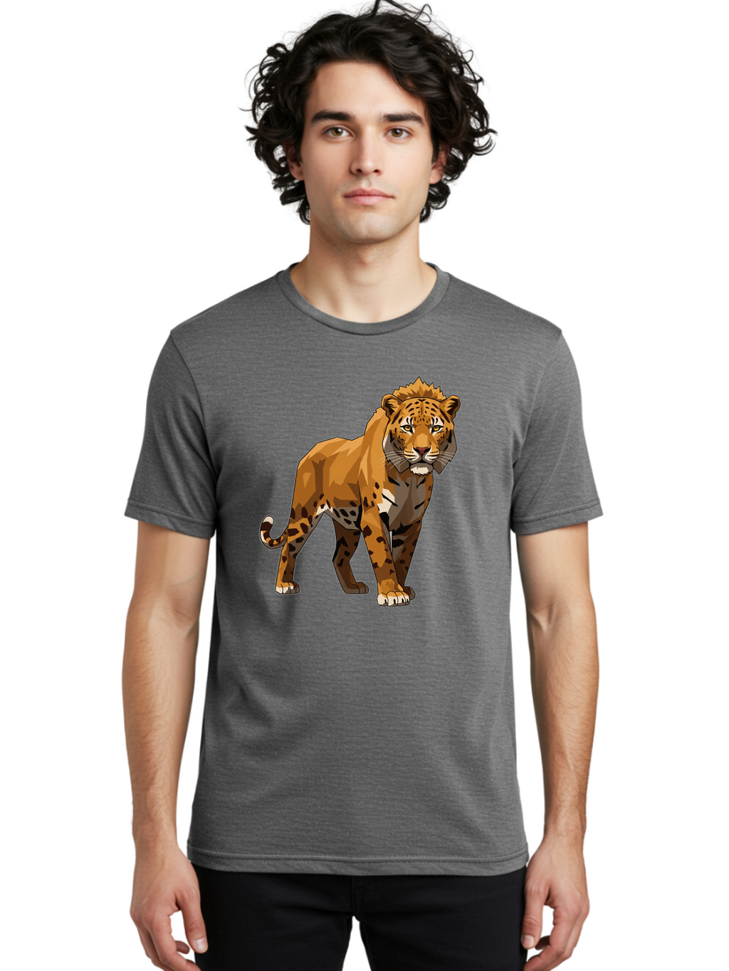 Cheetah Men'S Graphic Tee, 100% Cotton, Comfortable Casual Summer Wear, Machine Washable, Vintage Camera, Old Camera, Antique Camera, Black Camera, Classic Photography, Photography Equipment, Nostalgic Device, Film Camera, Camera Art Bam009