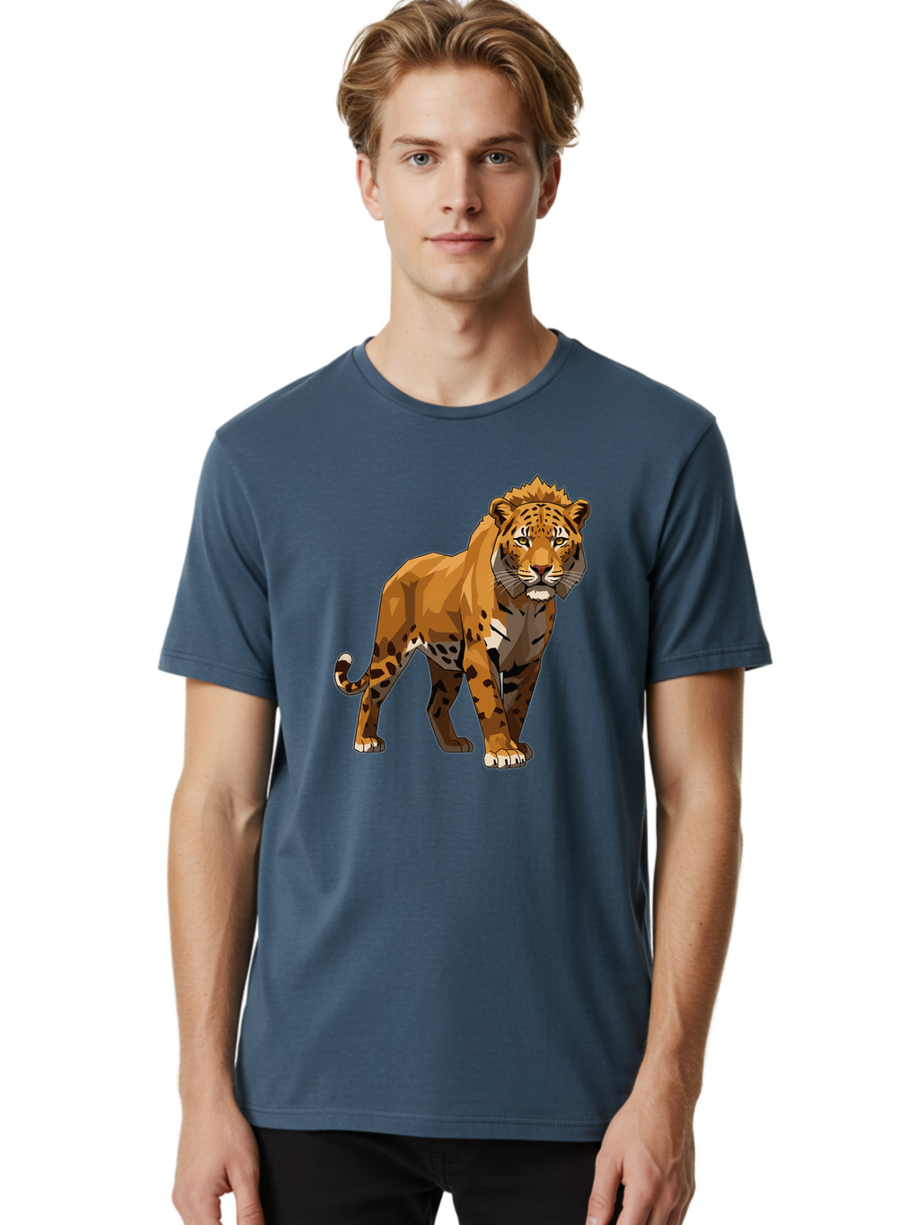 Cheetah Men'S Graphic Tee, 100% Cotton, Comfortable Casual Summer Wear, Machine Washable, Vintage Camera, Old Camera, Antique Camera, Black Camera, Classic Photography, Photography Equipment, Nostalgic Device, Film Camera, Camera Art Bam009
