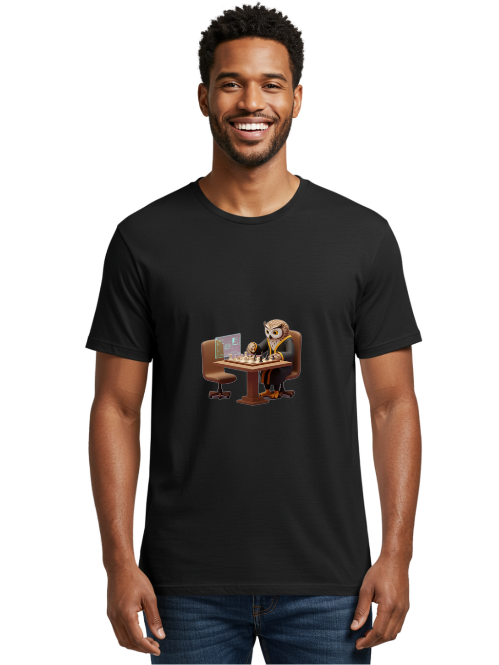 Chess-Owl Men'S Graphic Tee, 100% Cotton, Comfortable Casual Summer Wear, Machine Washable, Vintage Camera, Old Camera, Antique Camera, Black Camera, Classic Photography, Photography Equipment, Nostalgic Device, Film Camera, Camera Art Bam010