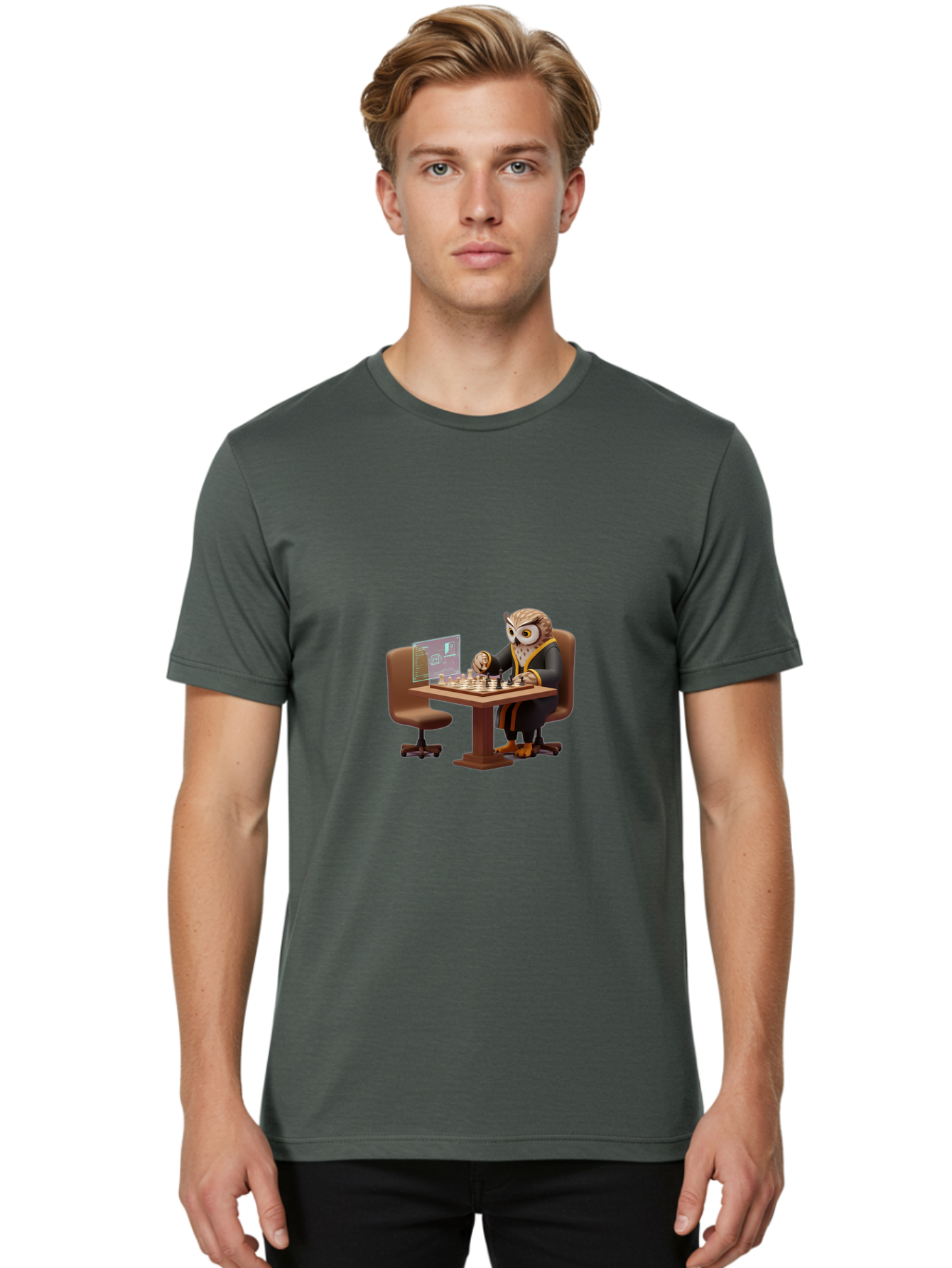 Chess-Owl Men'S Graphic Tee, 100% Cotton, Comfortable Casual Summer Wear, Machine Washable, Vintage Camera, Old Camera, Antique Camera, Black Camera, Classic Photography, Photography Equipment, Nostalgic Device, Film Camera, Camera Art Bam010