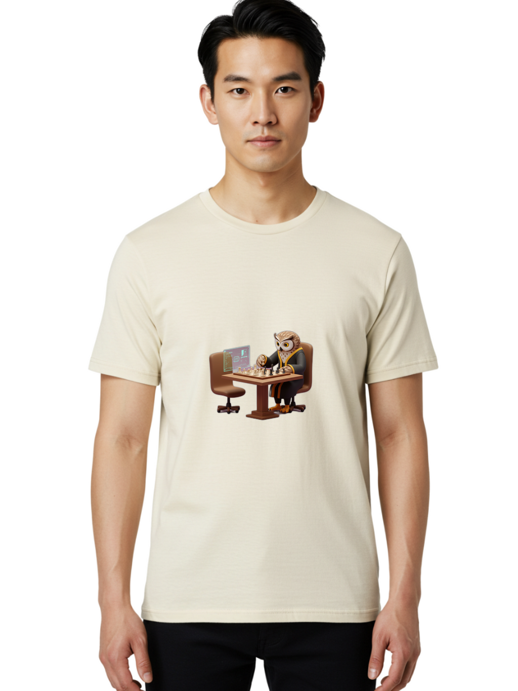Chess-Owl Men'S Graphic Tee, 100% Cotton, Comfortable Casual Summer Wear, Machine Washable, Vintage Camera, Old Camera, Antique Camera, Black Camera, Classic Photography, Photography Equipment, Nostalgic Device, Film Camera, Camera Art Bam010