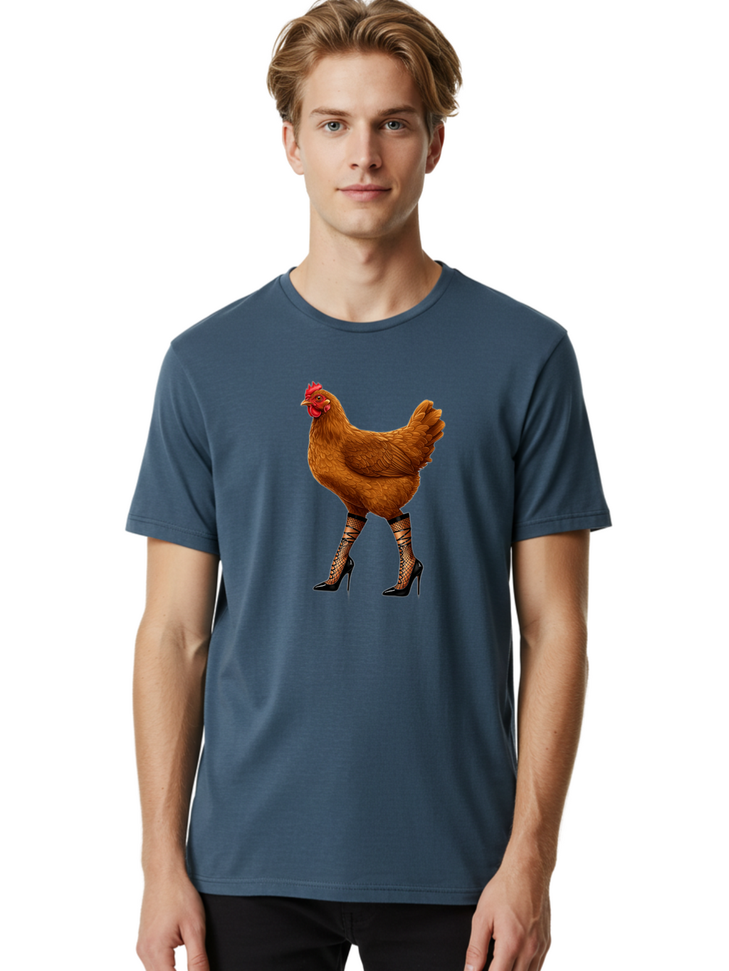Chicken-In-Heels-1 Men'S Graphic Tee, 100% Cotton, Comfortable Casual Summer Wear, Machine Washable, Vintage Camera, Old Camera, Antique Camera, Black Camera, Classic Photography, Photography Equipment, Nostalgic Device, Film Camera, Bam014