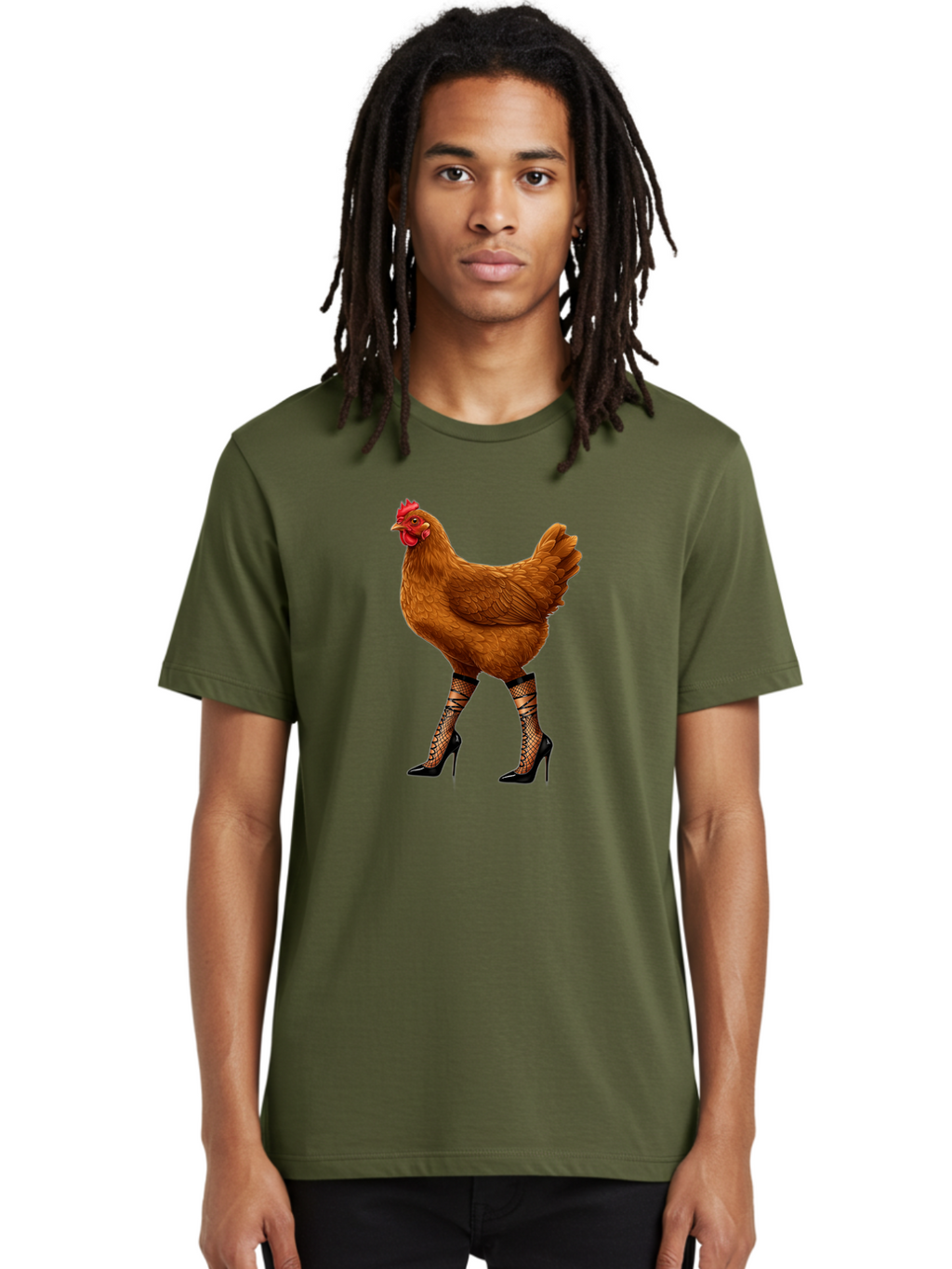 Chicken-In-Heels-1 Men'S Graphic Tee, 100% Cotton, Comfortable Casual Summer Wear, Machine Washable, Vintage Camera, Old Camera, Antique Camera, Black Camera, Classic Photography, Photography Equipment, Nostalgic Device, Film Camera, Bam014