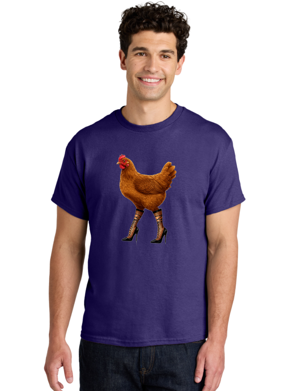 Chicken-In-Heels-1 Men'S Graphic Tee, 100% Cotton, Comfortable Casual Summer Wear, Machine Washable, Vintage Camera, Old Camera, Antique Camera, Black Camera, Classic Photography, Photography Equipment, Nostalgic Device, Film Camera, Bam014