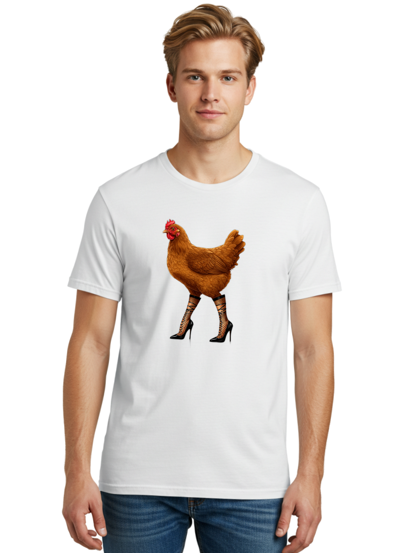 Chicken-In-Heels-1 Men'S Graphic Tee, 100% Cotton, Comfortable Casual Summer Wear, Machine Washable, Vintage Camera, Old Camera, Antique Camera, Black Camera, Classic Photography, Photography Equipment, Nostalgic Device, Film Camera, Bam014