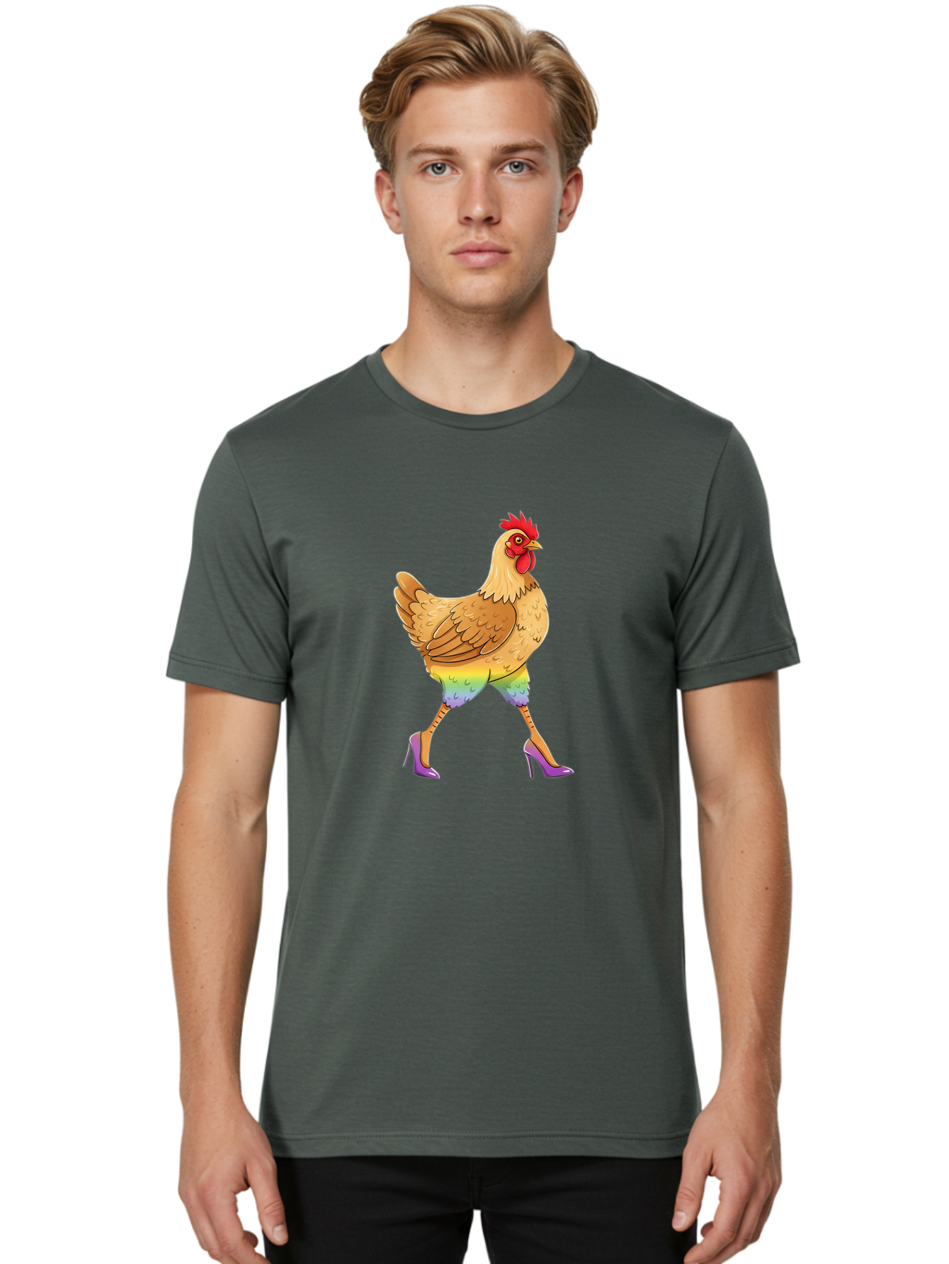 Chicken-In-Heels Men'S Graphic Tee, 100% Cotton, Comfortable Casual Summer Wear, Machine Washable, Vintage Camera, Old Camera, Antique Camera, Black Camera, Classic Photography, Photography Equipment, Nostalgic Device, Film Camera, Camera Art Bam015