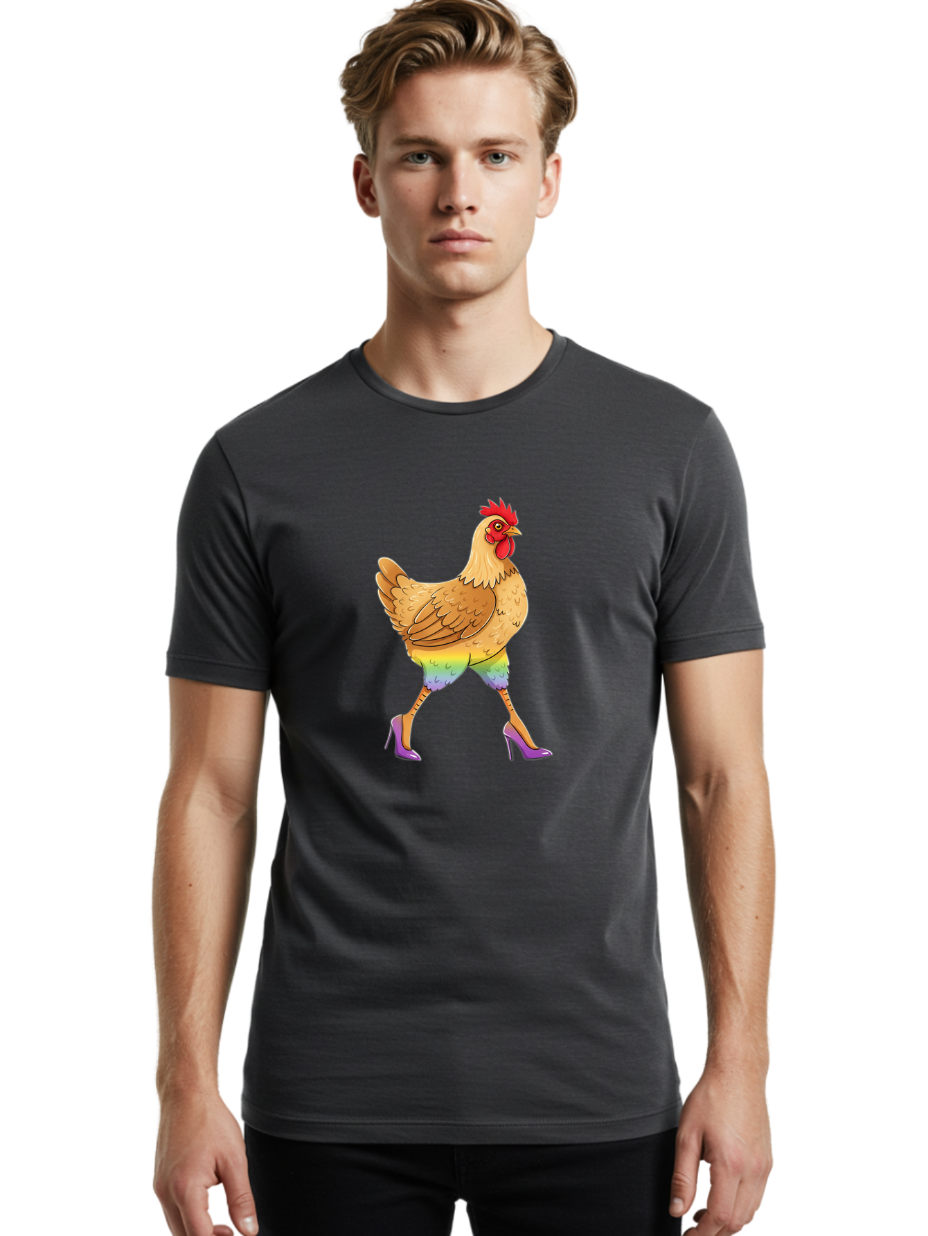 Chicken-In-Heels Men'S Graphic Tee, 100% Cotton, Comfortable Casual Summer Wear, Machine Washable, Vintage Camera, Old Camera, Antique Camera, Black Camera, Classic Photography, Photography Equipment, Nostalgic Device, Film Camera, Camera Art Bam015