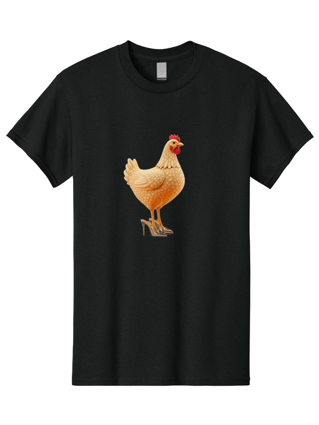 Chicken-In-High-Heels-1 Men'S Graphic Tee, 100% Cotton, Comfortable Casual Summer Wear, Machine Washable, Vintage Camera, Old Camera, Antique Camera, Black Camera, Classic Photography, Photography Equipment, Nostalgic Device, Film Camera, Bam016