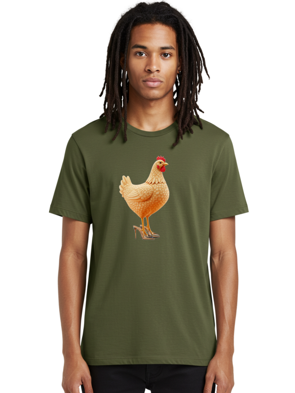 Chicken-In-High-Heels-1 Men'S Graphic Tee, 100% Cotton, Comfortable Casual Summer Wear, Machine Washable, Vintage Camera, Old Camera, Antique Camera, Black Camera, Classic Photography, Photography Equipment, Nostalgic Device, Film Camera, Bam016