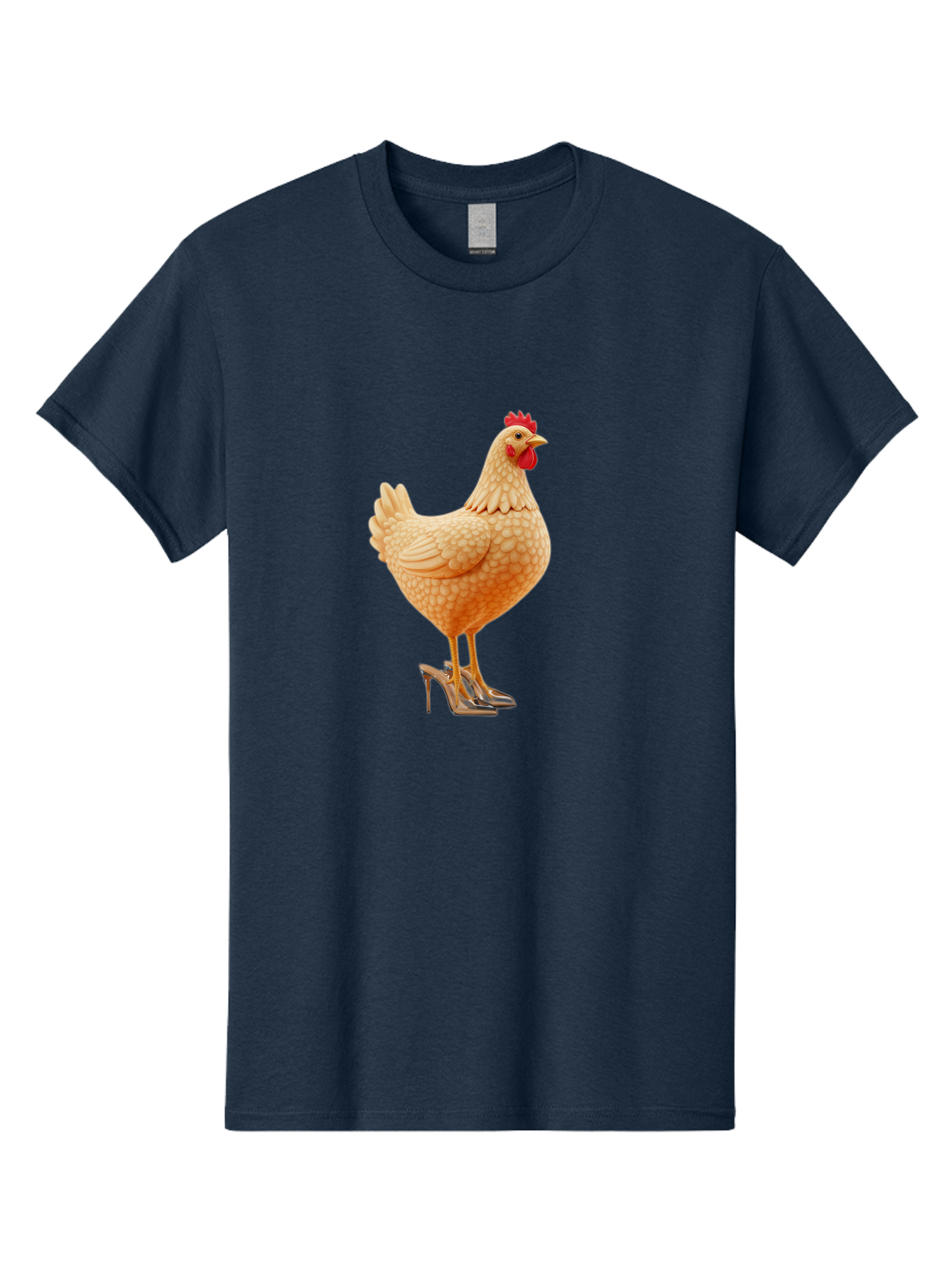Chicken-In-High-Heels-1 Men'S Graphic Tee, 100% Cotton, Comfortable Casual Summer Wear, Machine Washable, Vintage Camera, Old Camera, Antique Camera, Black Camera, Classic Photography, Photography Equipment, Nostalgic Device, Film Camera, Bam016