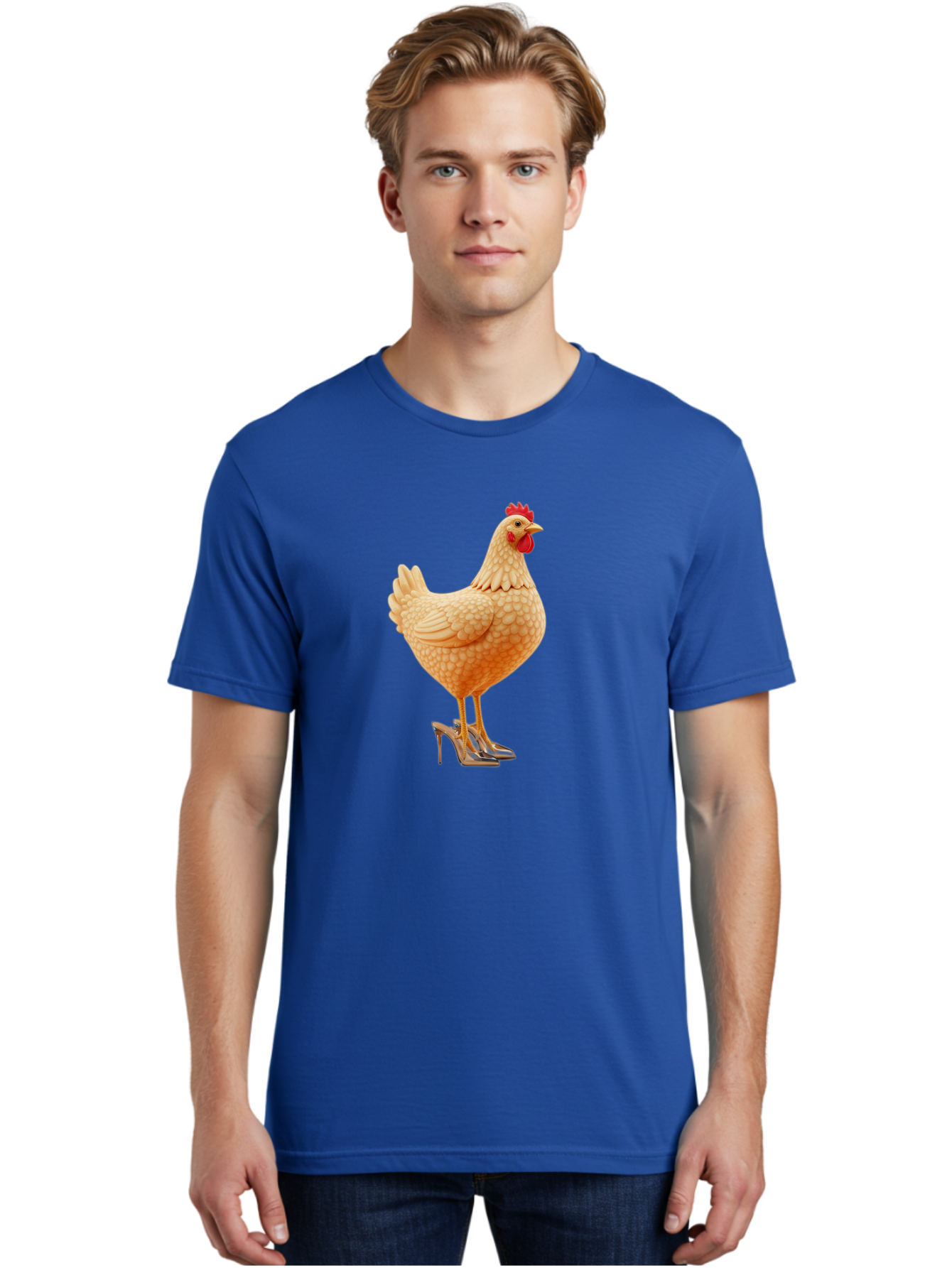 Chicken-In-High-Heels-1 Men'S Graphic Tee, 100% Cotton, Comfortable Casual Summer Wear, Machine Washable, Vintage Camera, Old Camera, Antique Camera, Black Camera, Classic Photography, Photography Equipment, Nostalgic Device, Film Camera, Bam016