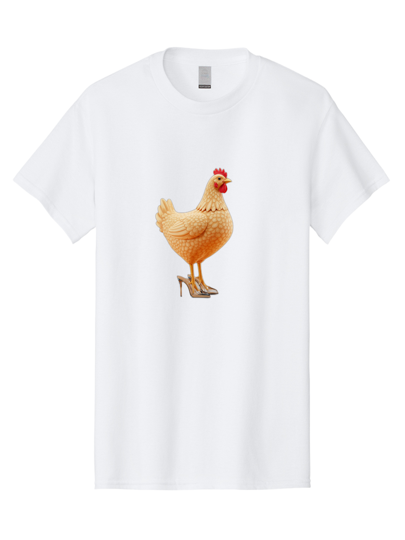 Chicken-In-High-Heels-1 Men'S Graphic Tee, 100% Cotton, Comfortable Casual Summer Wear, Machine Washable, Vintage Camera, Old Camera, Antique Camera, Black Camera, Classic Photography, Photography Equipment, Nostalgic Device, Film Camera, Bam016