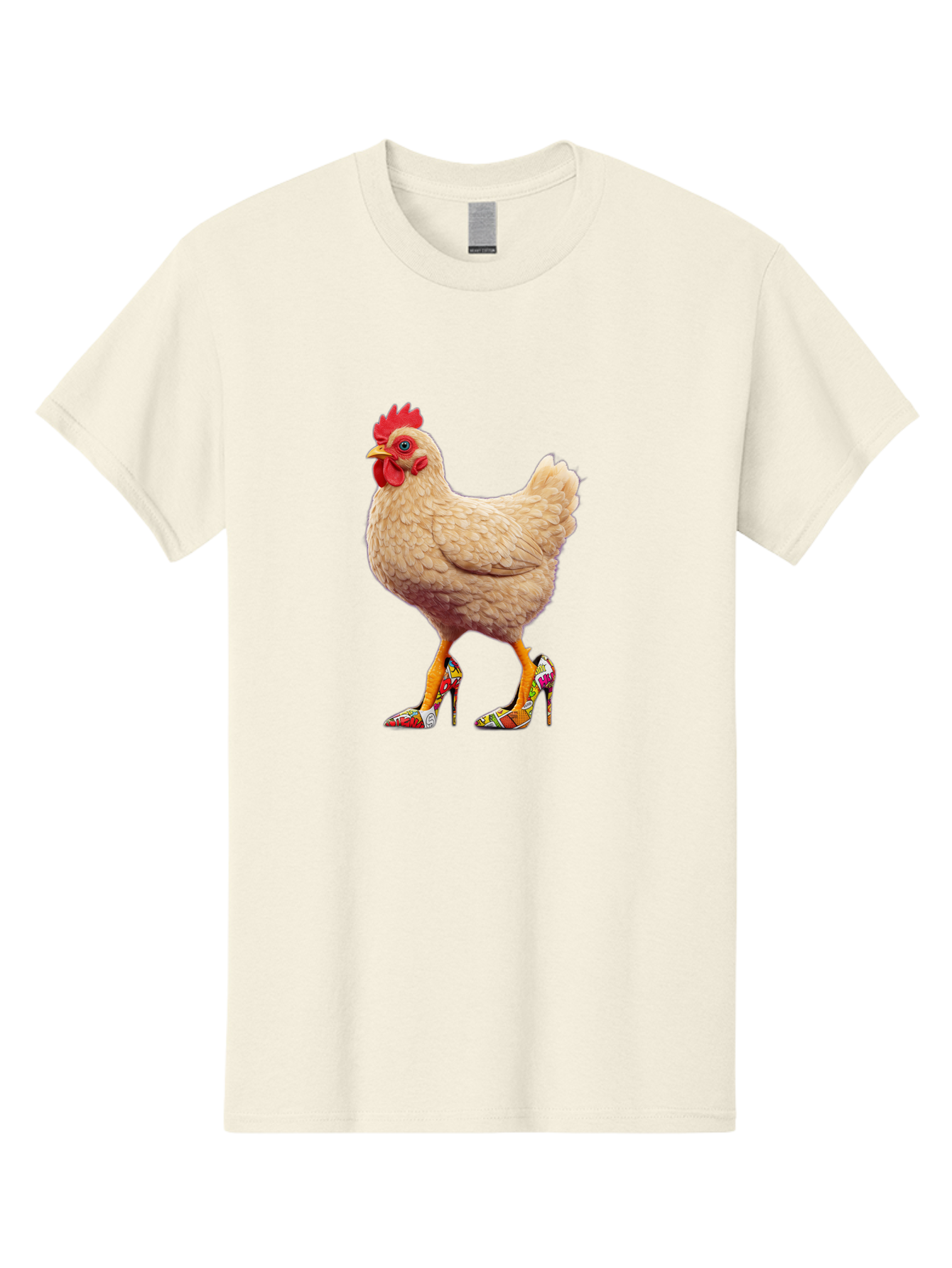 Chicken-In-High-Heels-2 Men'S Graphic Tee, 100% Cotton, Comfortable Casual Summer Wear, Machine Washable, Vintage Camera, Old Camera, Antique Camera, Black Camera, Classic Photography, Photography Equipment, Nostalgic Device, Film Camera, Bam017
